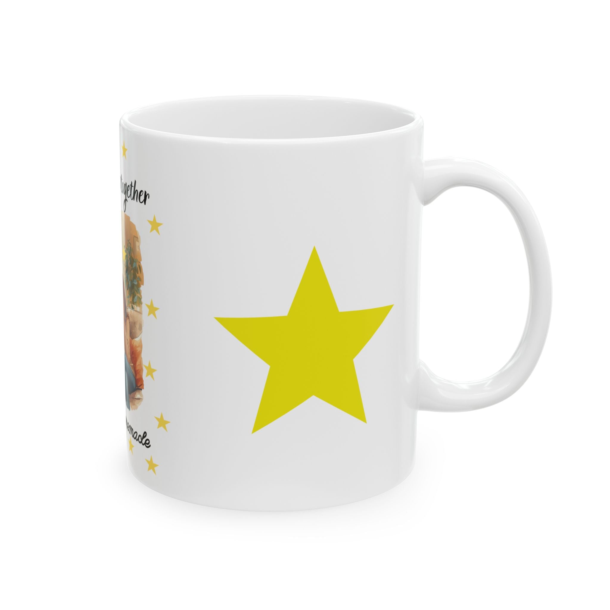 Family Moments Ceramic Mug - "Making Memories Together, Happiness Is Homemade" (11oz & 15oz)