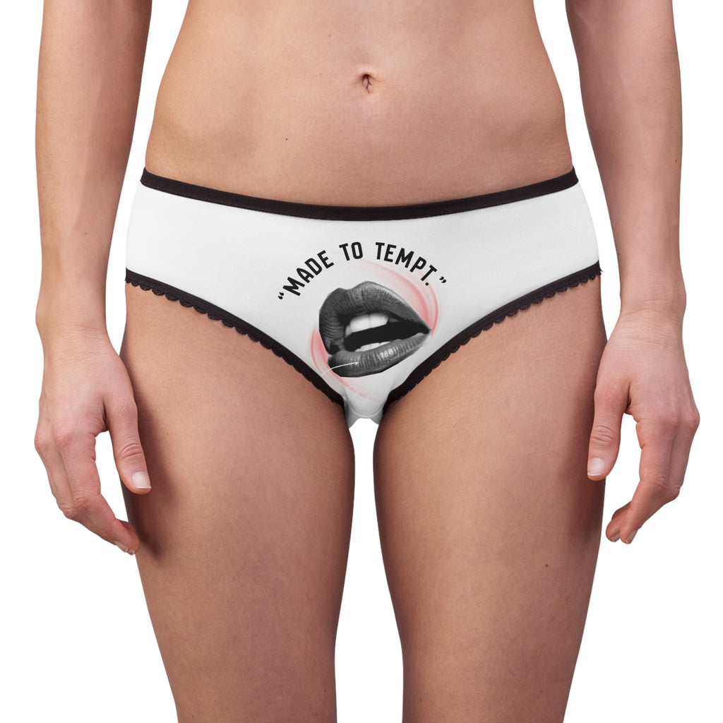 Women's Briefs — 'Made to Tempt' & 'Push Your Limits' Vintage Lip Graphic Underwear