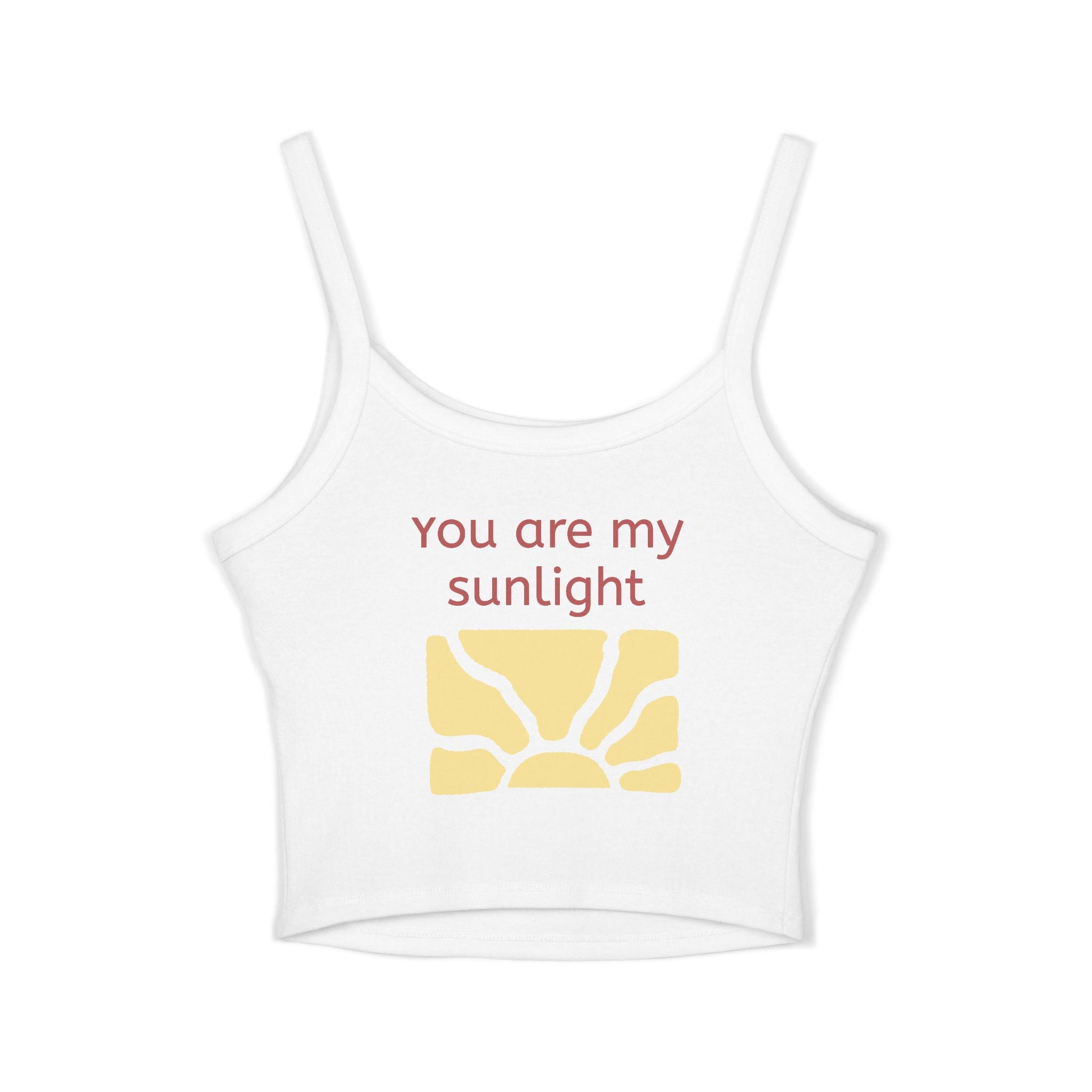 Mother's Day Tank Top — "First Mother's Day" / You Are My Sunlight Women’s Cropped Tank