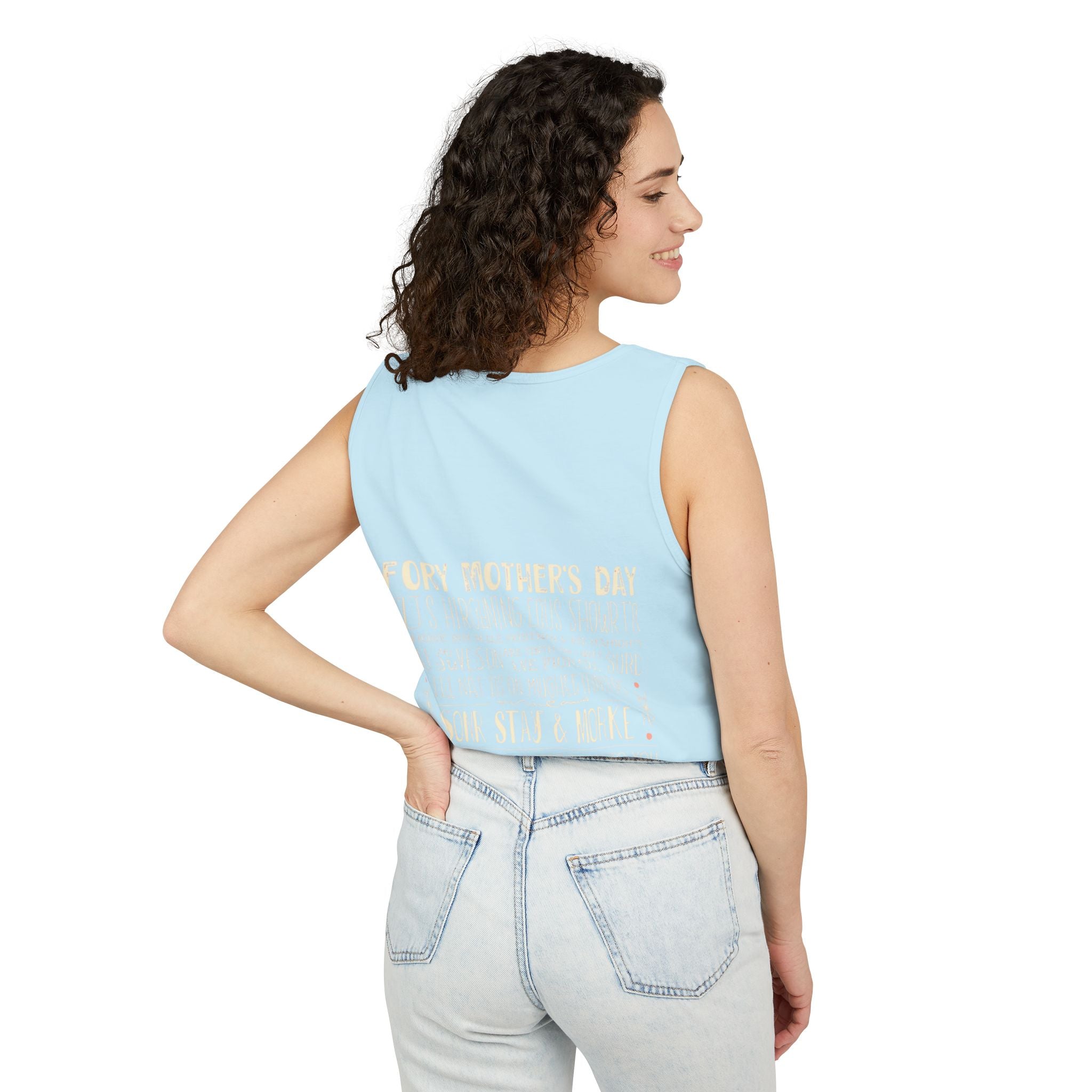 Indie Mama Moon Tank Top — Boho Mother's Day Graphic Tank
