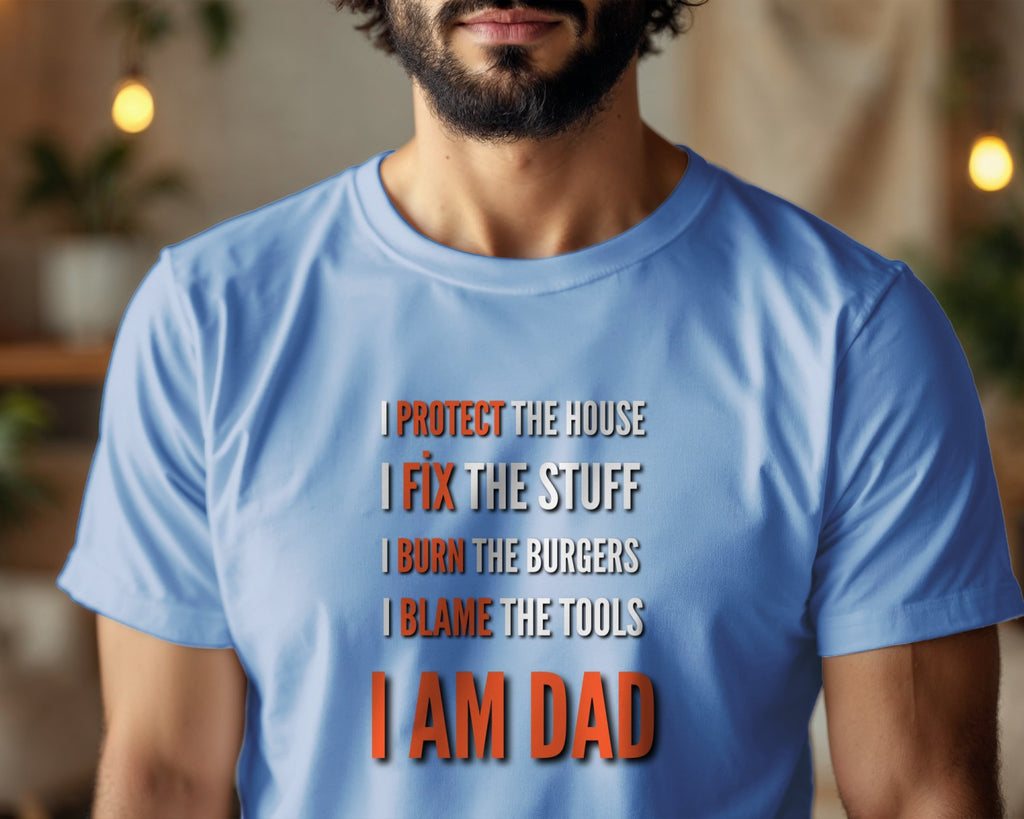 Funny Dad Shirt, I Protect The House Tee, Dad Joke Shirt, Father’s Day Gift for Dad, BBQ Dad Shirt, Funny Father T-Shirt
