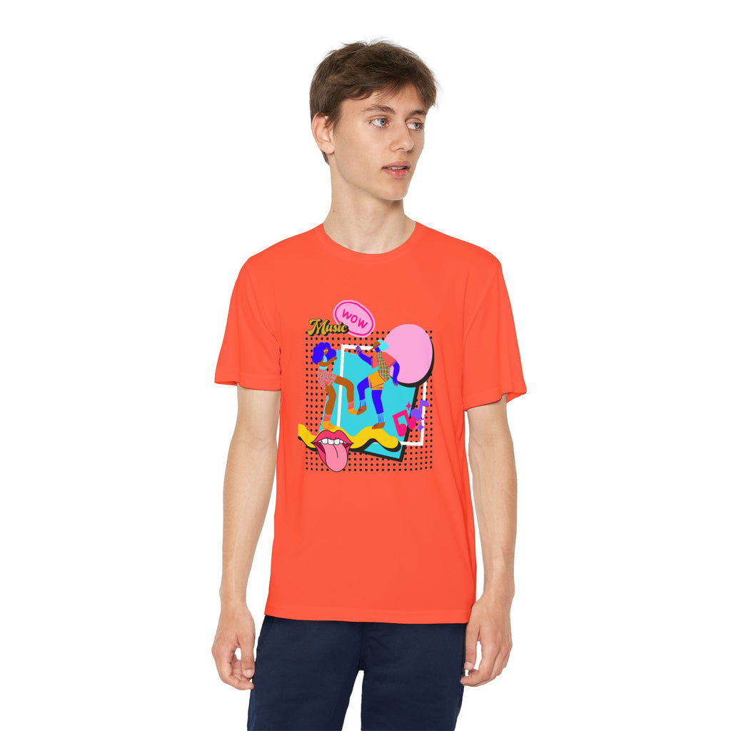 Youth Competitor Tee – Retro Pop Graphic T-Shirt