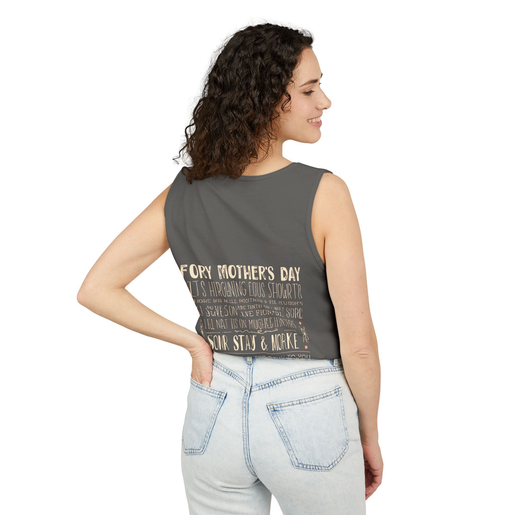 Indie Mama Moon Tank Top — Boho Mother's Day Graphic Tank