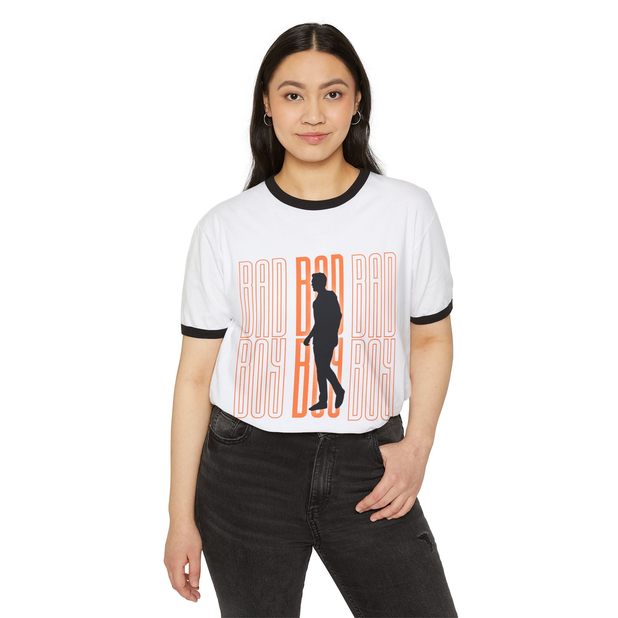Bad Boy Silhouette Ringer T-Shirt