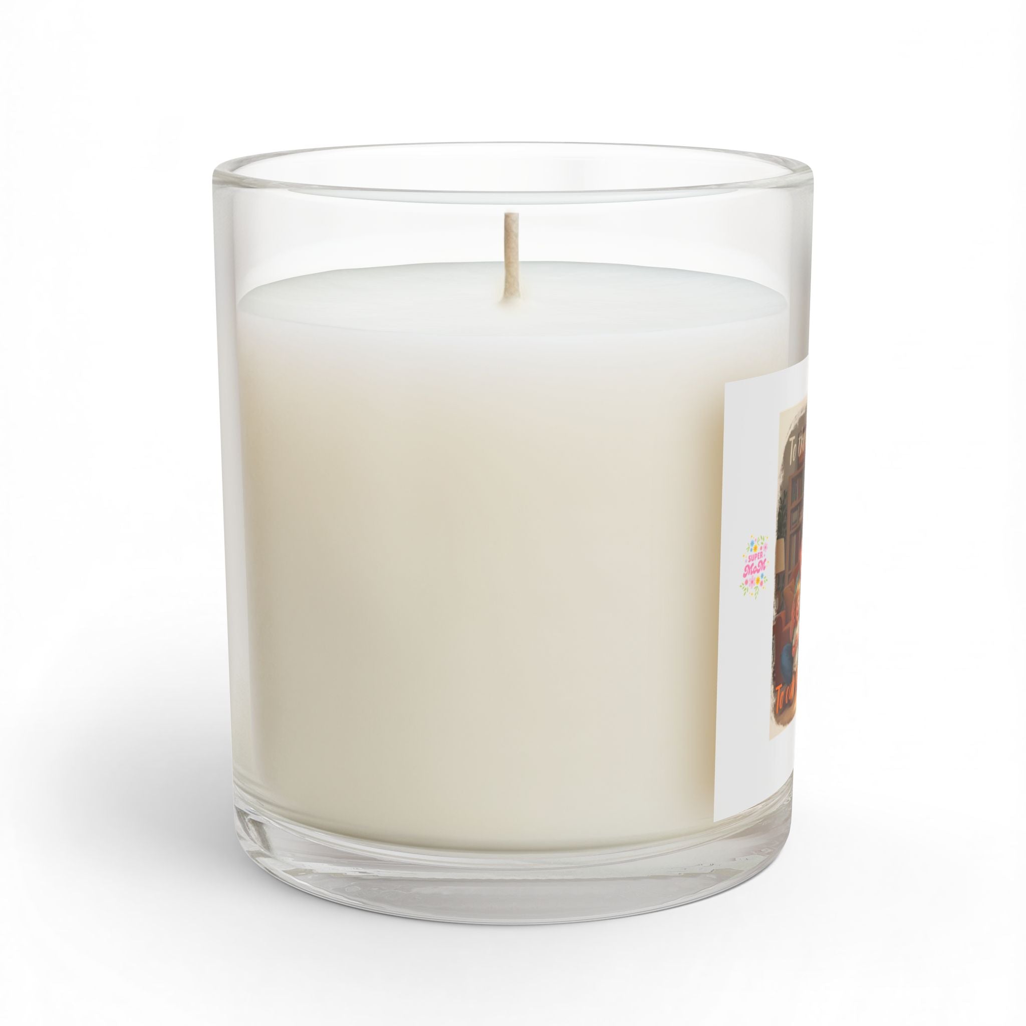 Motherhood Photo Glass Candle — "To the world, you are a mother" — 11oz Gift for Mom, Mother's Day Keepsake
