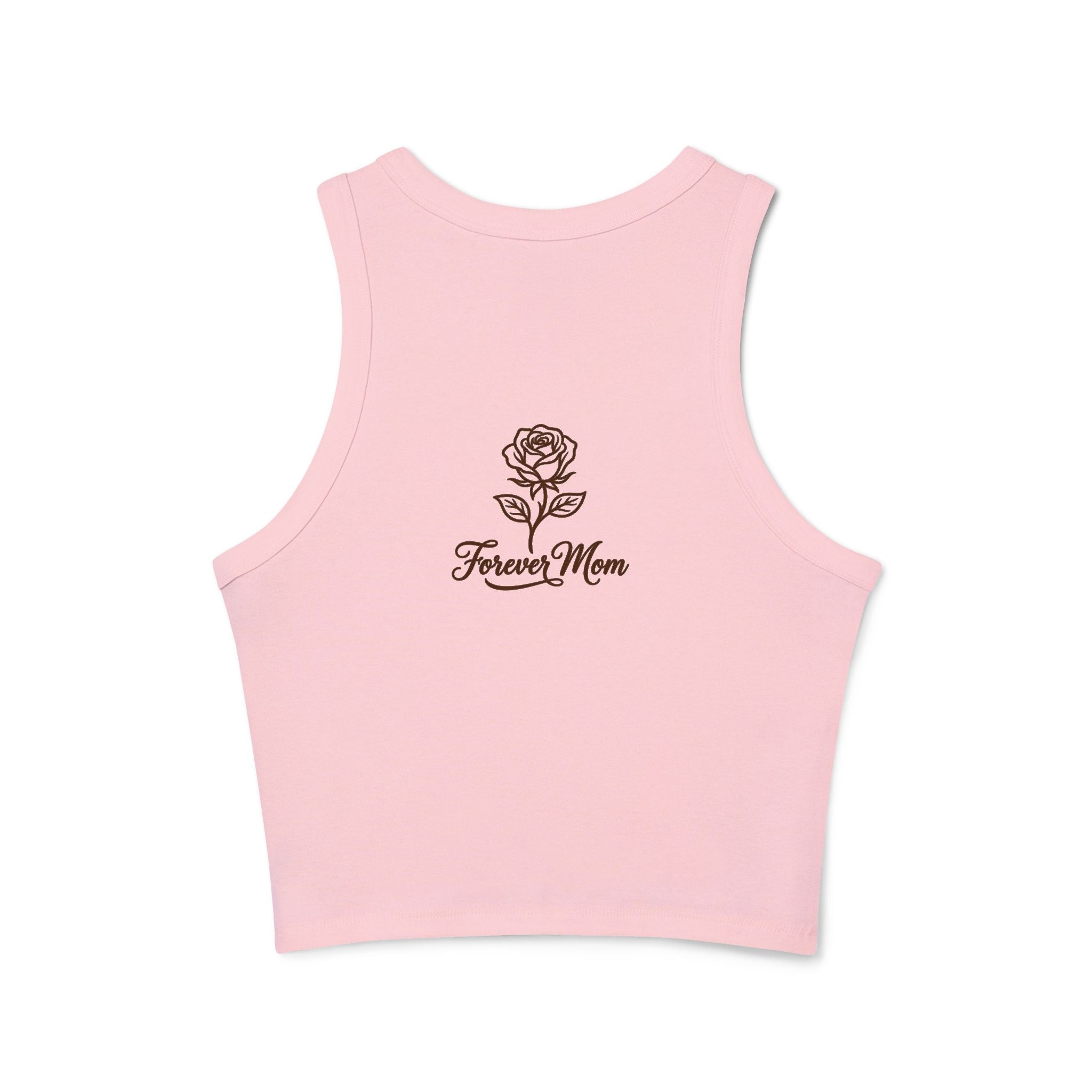 Cool Mom Racer Tank Top – "Running On Coffee & Chaos" Graphic