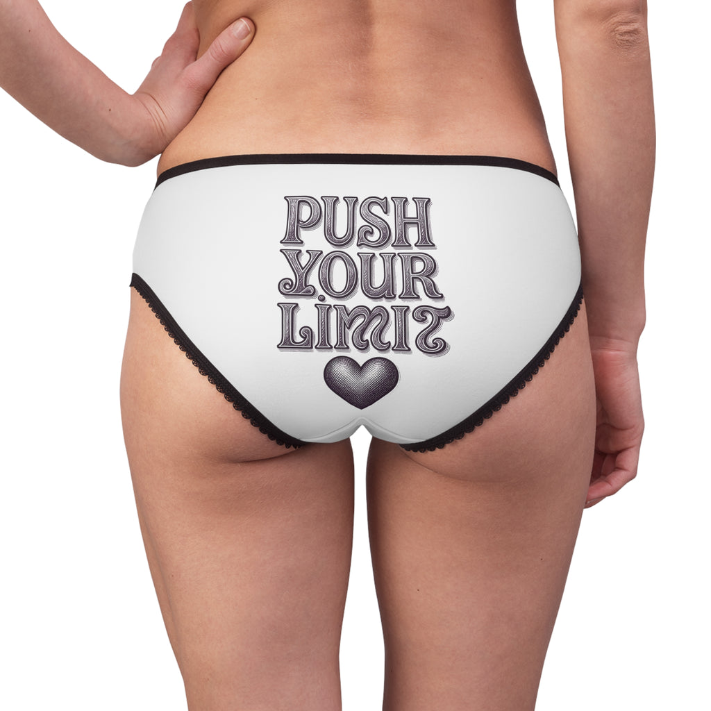 Women's Briefs — 'Made to Tempt' & 'Push Your Limits' Vintage Lip Graphic Underwear