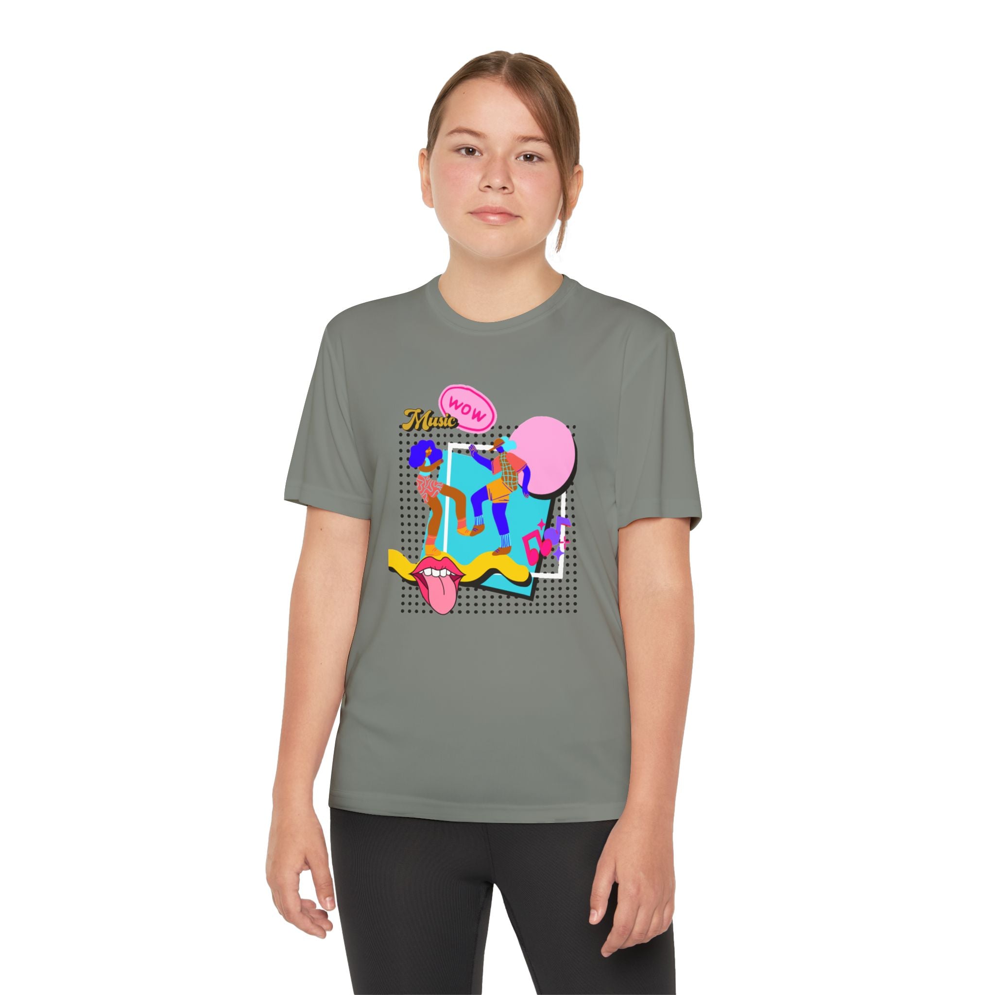 Youth Competitor Tee – Retro Pop Graphic T-Shirt