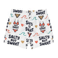 Swim Trunks — "Salty But Sweet" All-Over Print Beach Shorts