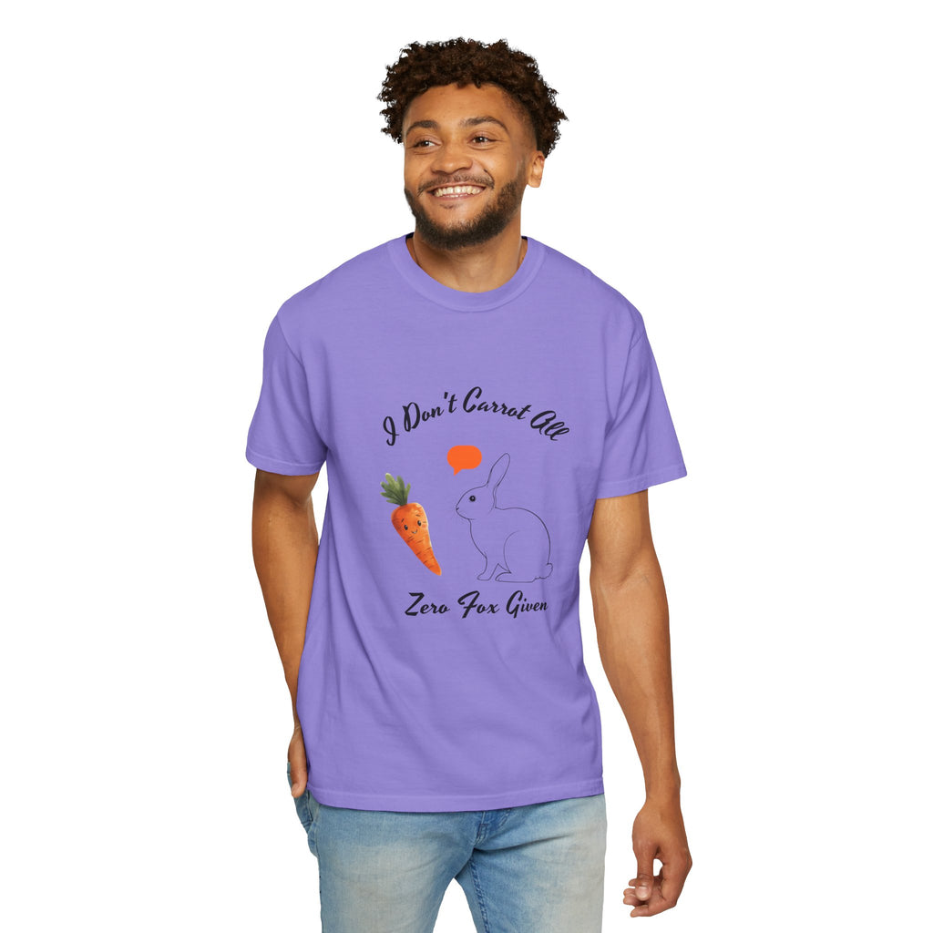 I Don't Carrot All Bunny T-Shirt – Cute Rabbit & Carrot Graphic Tee ('Zero For Given')