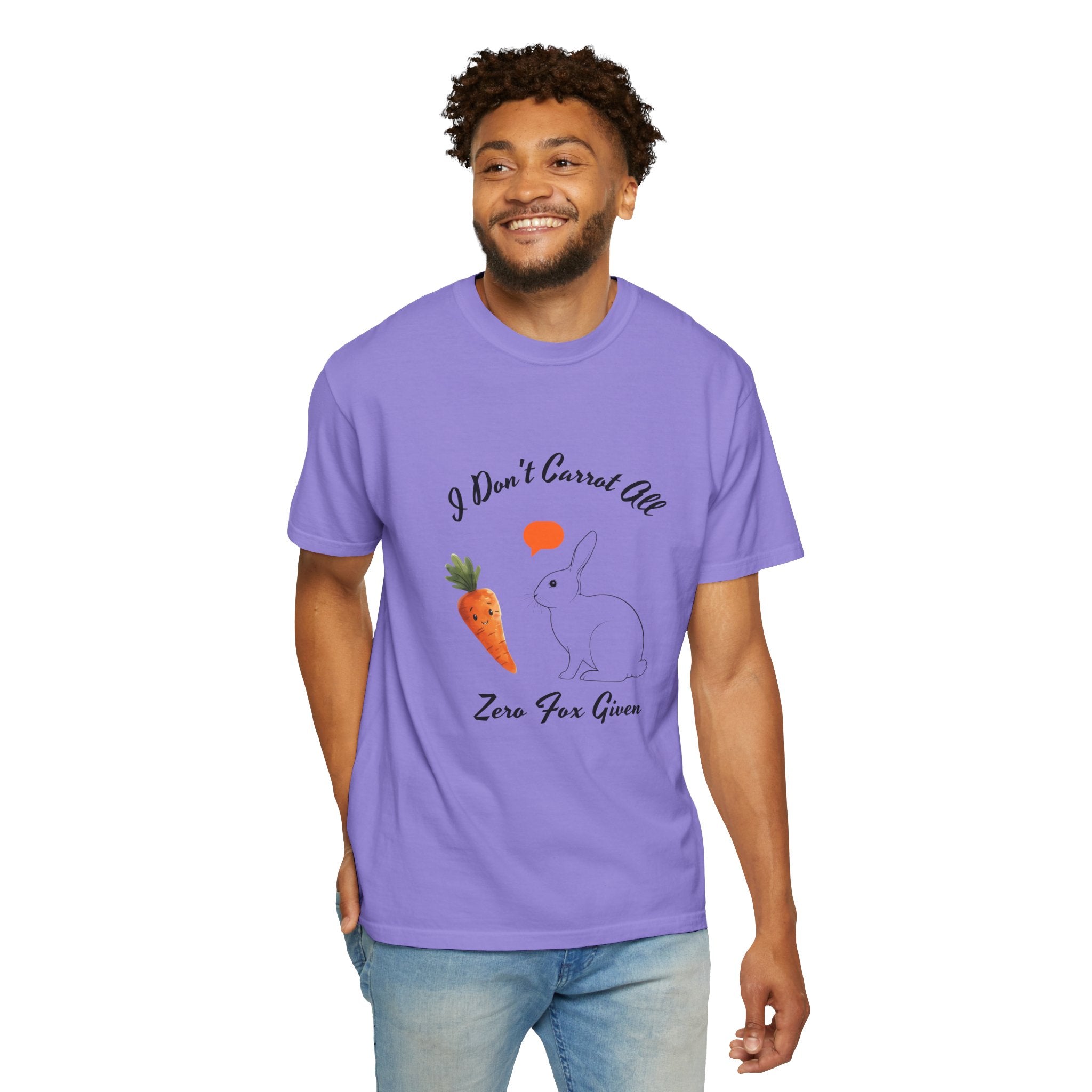 I Don't Carrot All Bunny T-Shirt – Cute Rabbit & Carrot Graphic Tee ('Zero For Given')