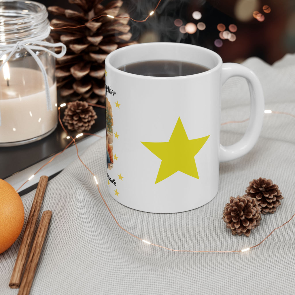 Family Moments Ceramic Mug - "Making Memories Together, Happiness Is Homemade" (11oz & 15oz)