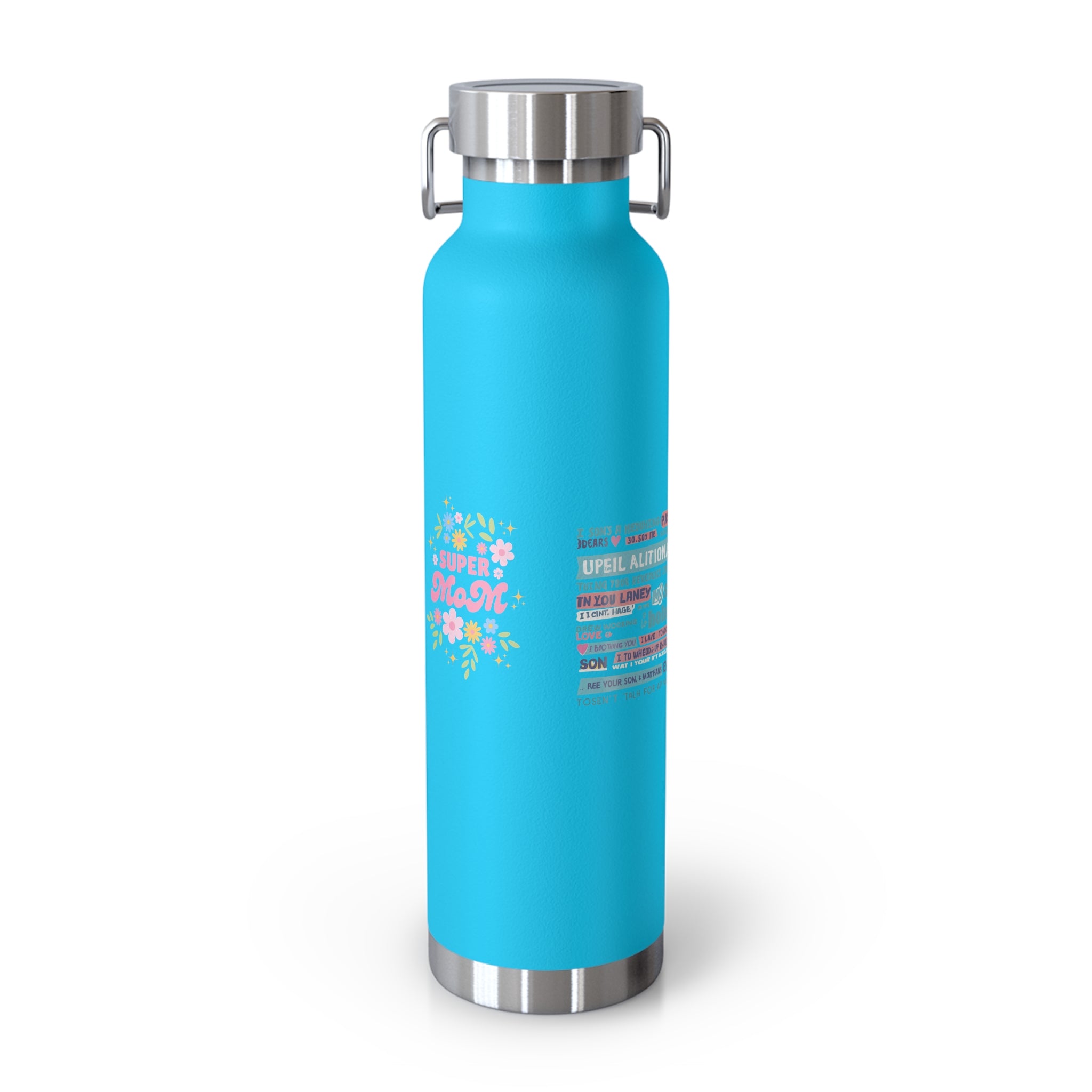 Autism Mom Puzzle Heart Copper Insulated Bottle — 22oz Vacuum Flask