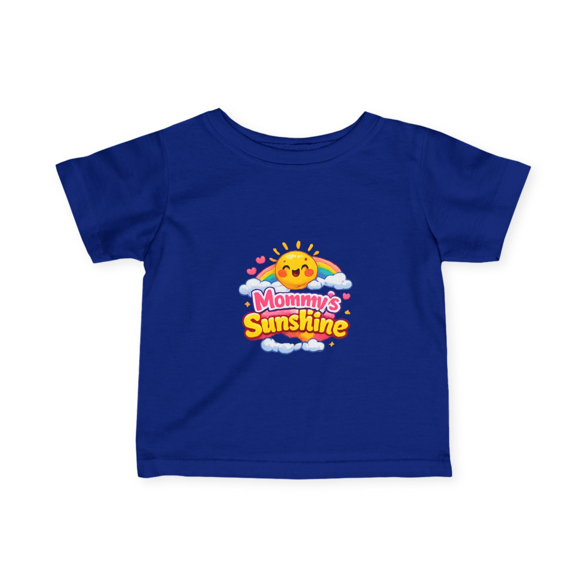 Infant Tee — "Mommy's Sunshine" Cute Sun & Rainbow Baby Shirt