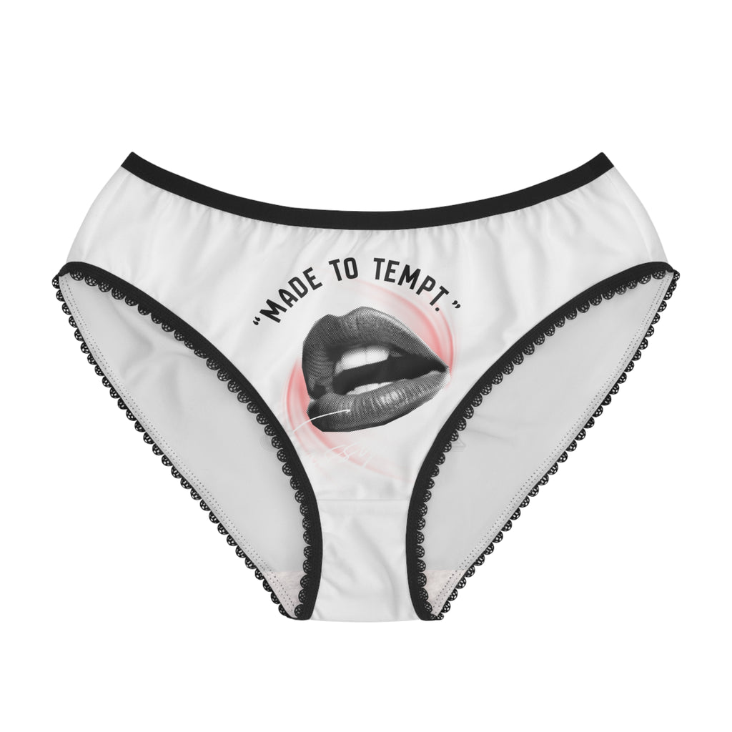 Women's Briefs — 'Made to Tempt' & 'Push Your Limits' Vintage Lip Graphic Underwear