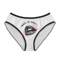 Women's Briefs — 'Made to Tempt' & 'Push Your Limits' Vintage Lip Graphic Underwear