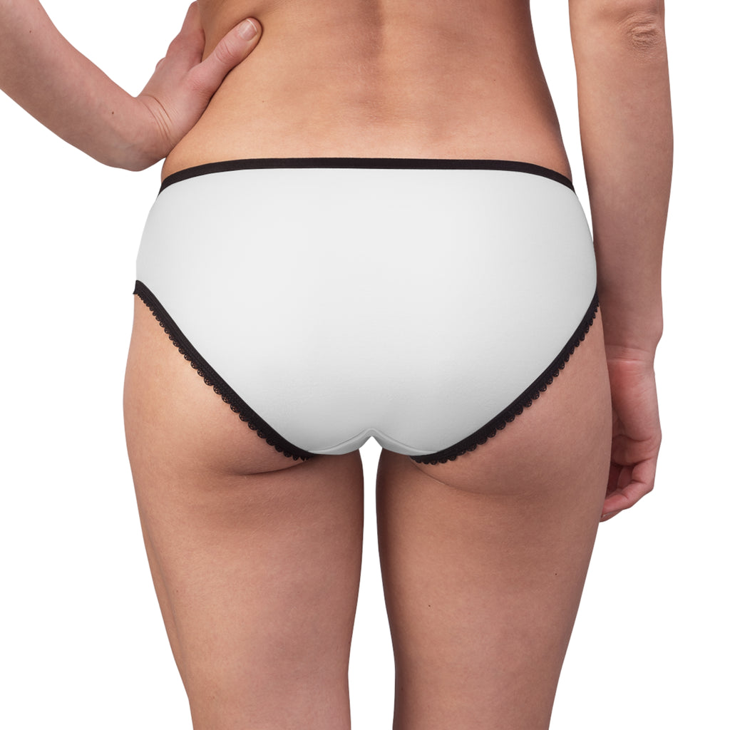 Women's Briefs — 'Gentleman' Vintage Illustration Lace-Trim Panties