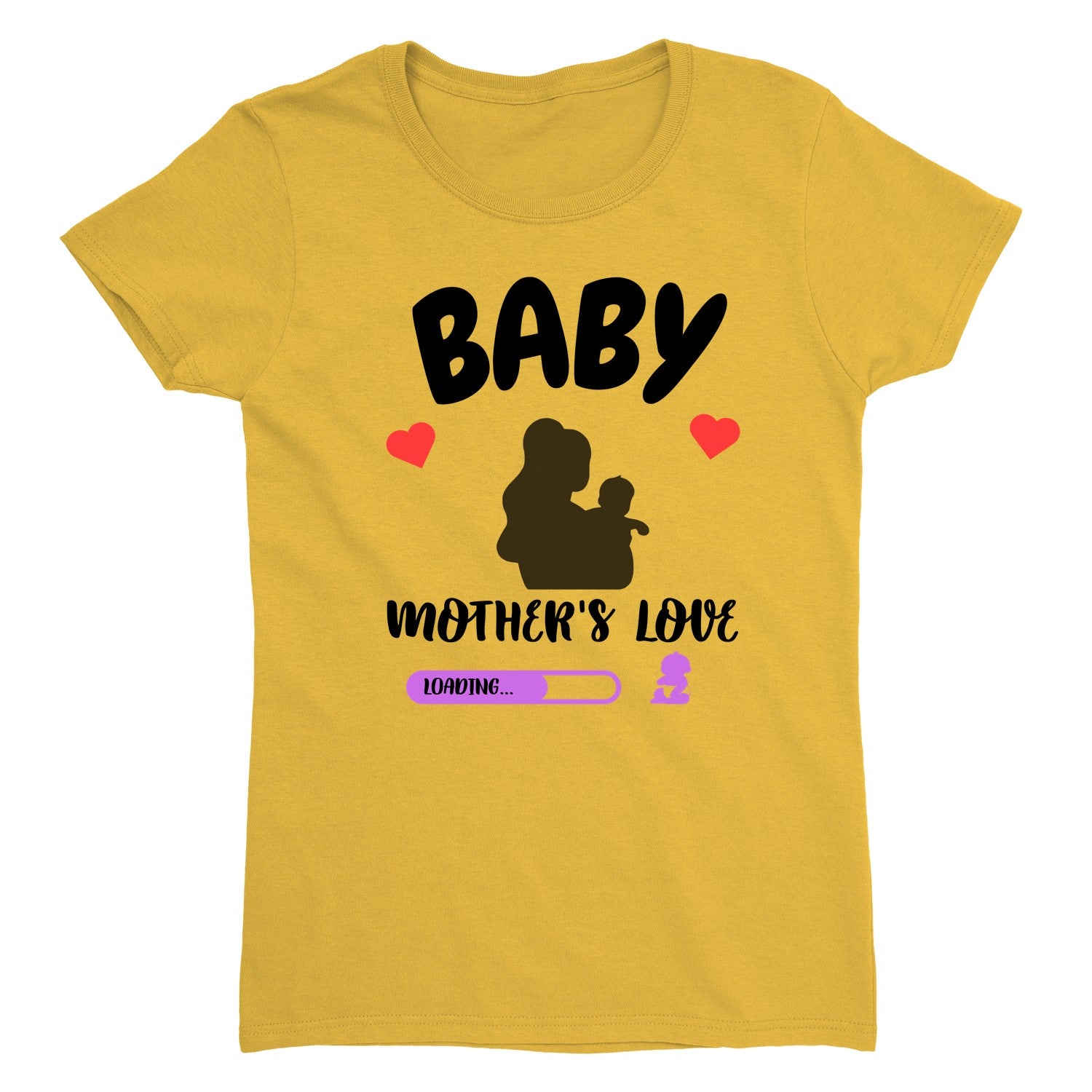 Baby Shower Tee, Women’s Cotton T-Shirt, Personalized Shirt For Moms, Print On Demand, Unique Gift For Expecting Moms