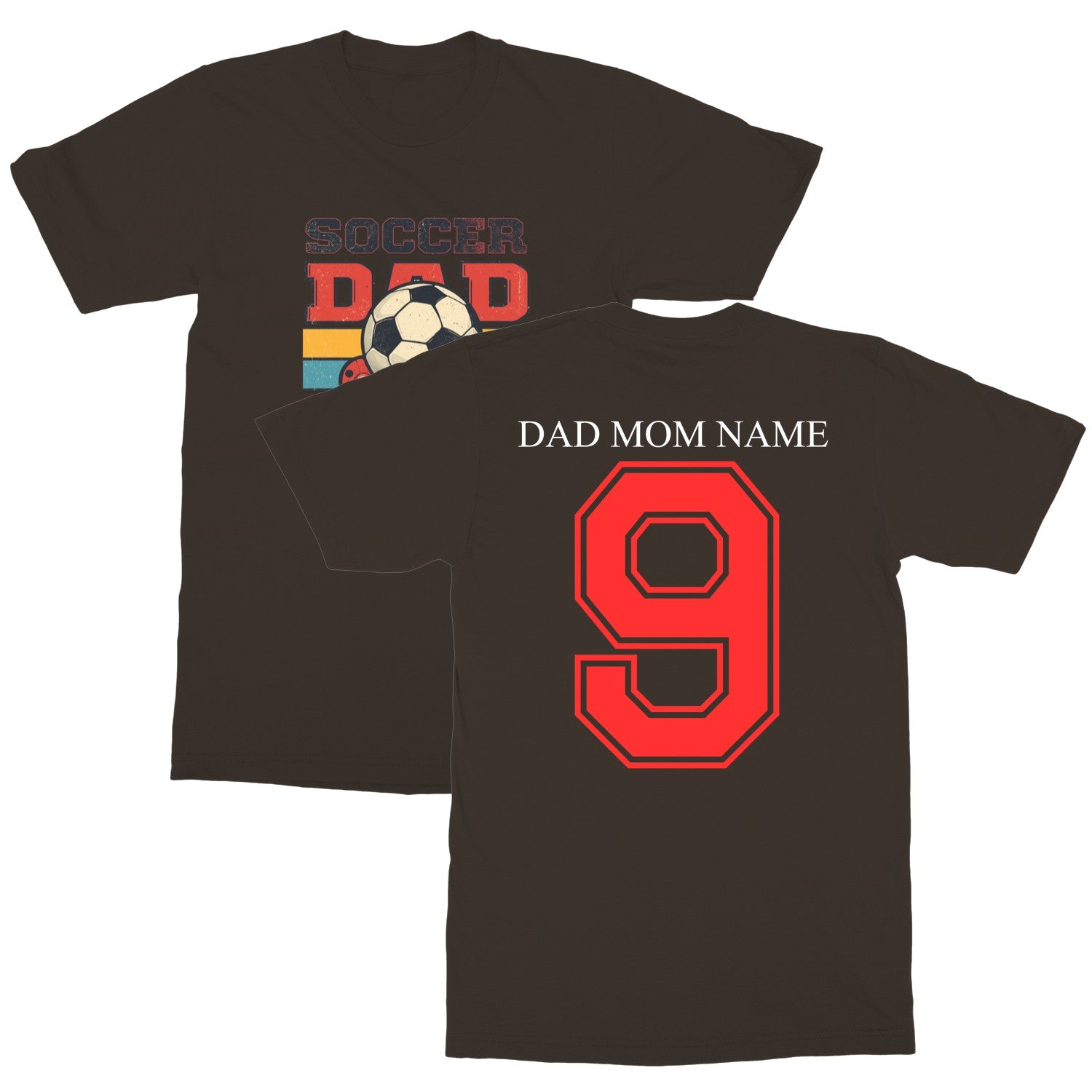 Dad And Mom Word Cup Design, Softstyle Tee, Print On Demand Shirt, Perfect For Parents, Premium Feel T-Shirt, Unique Gift Idea
