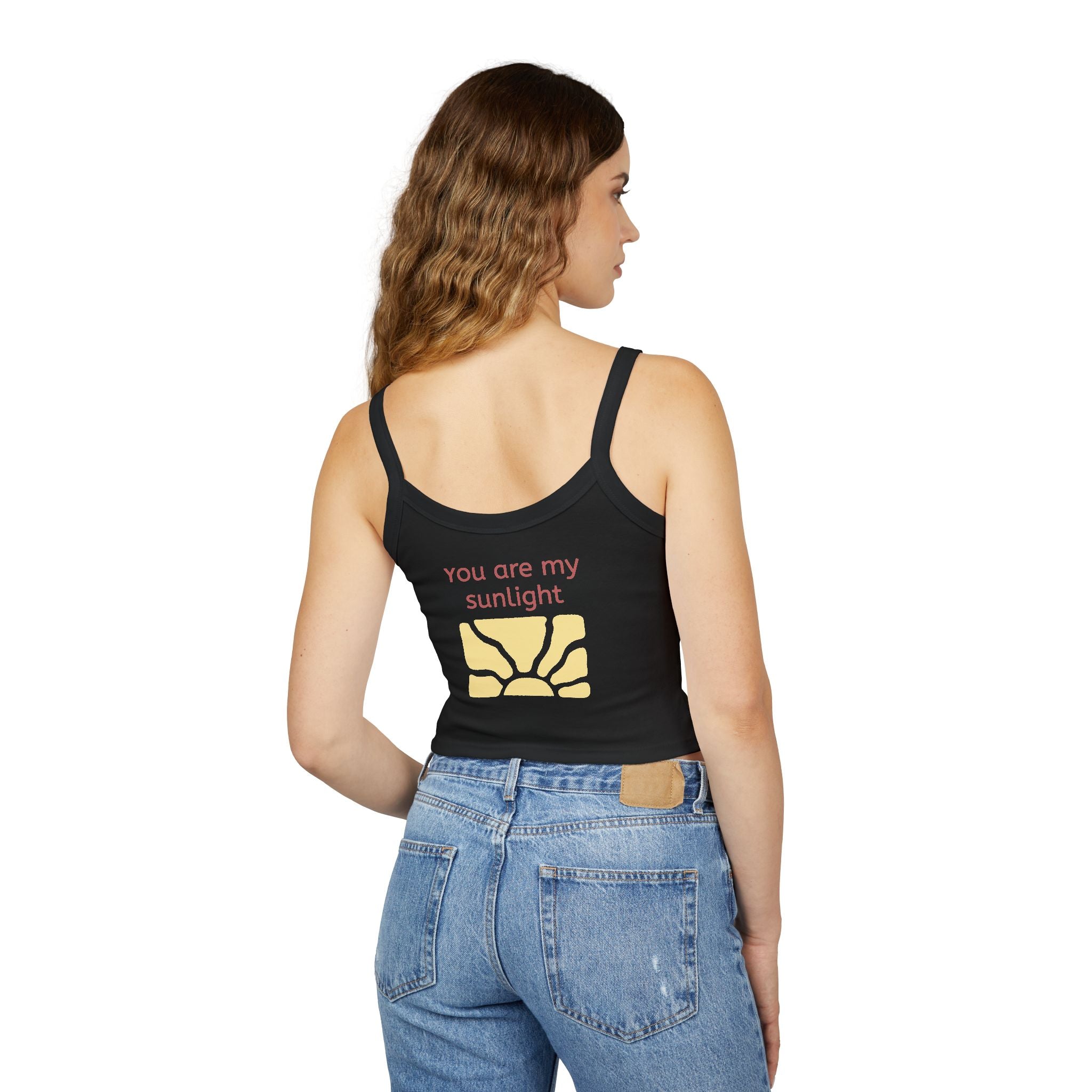 Mother's Day Tank Top — "First Mother's Day" / You Are My Sunlight Women’s Cropped Tank