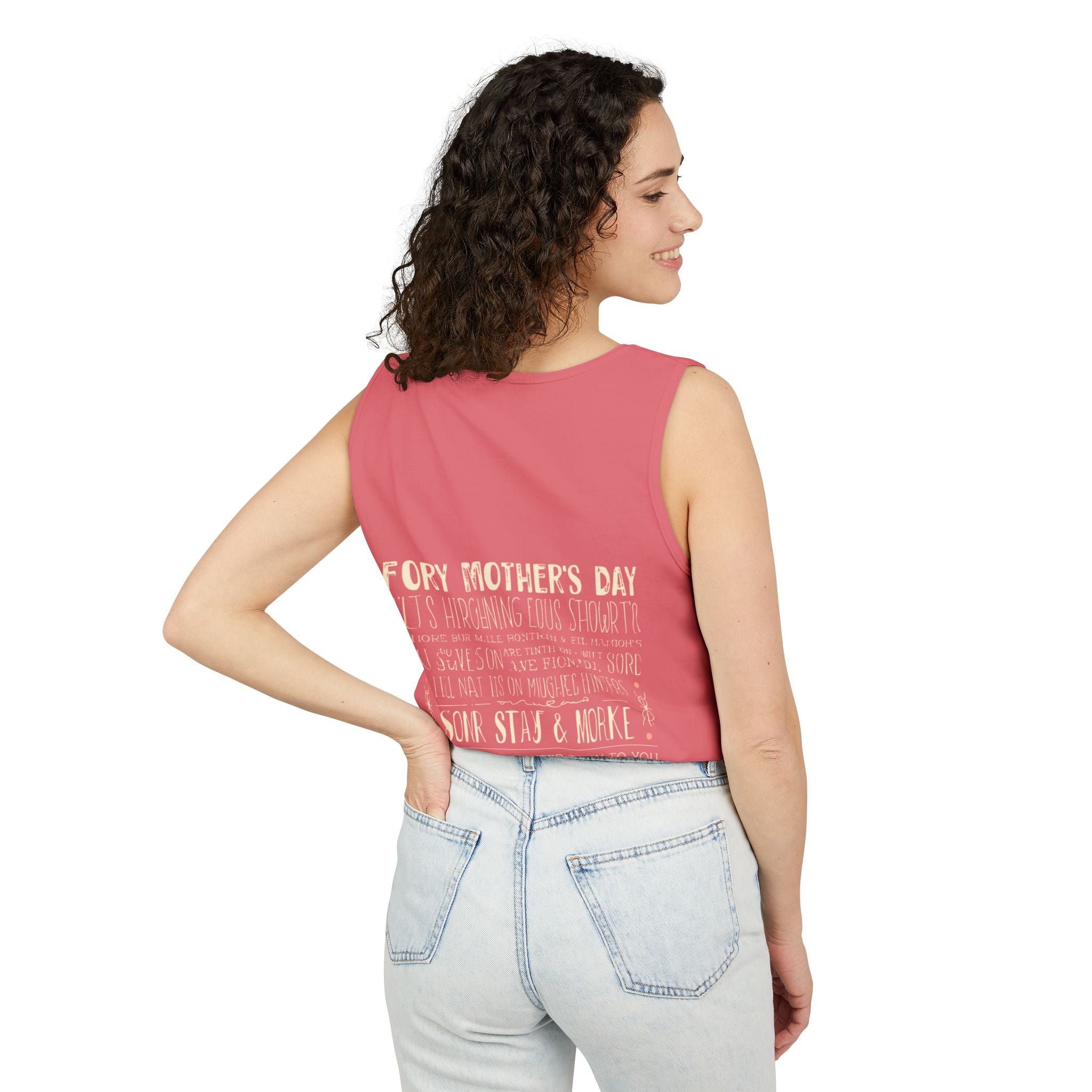 Indie Mama Moon Tank Top — Boho Mother's Day Graphic Tank