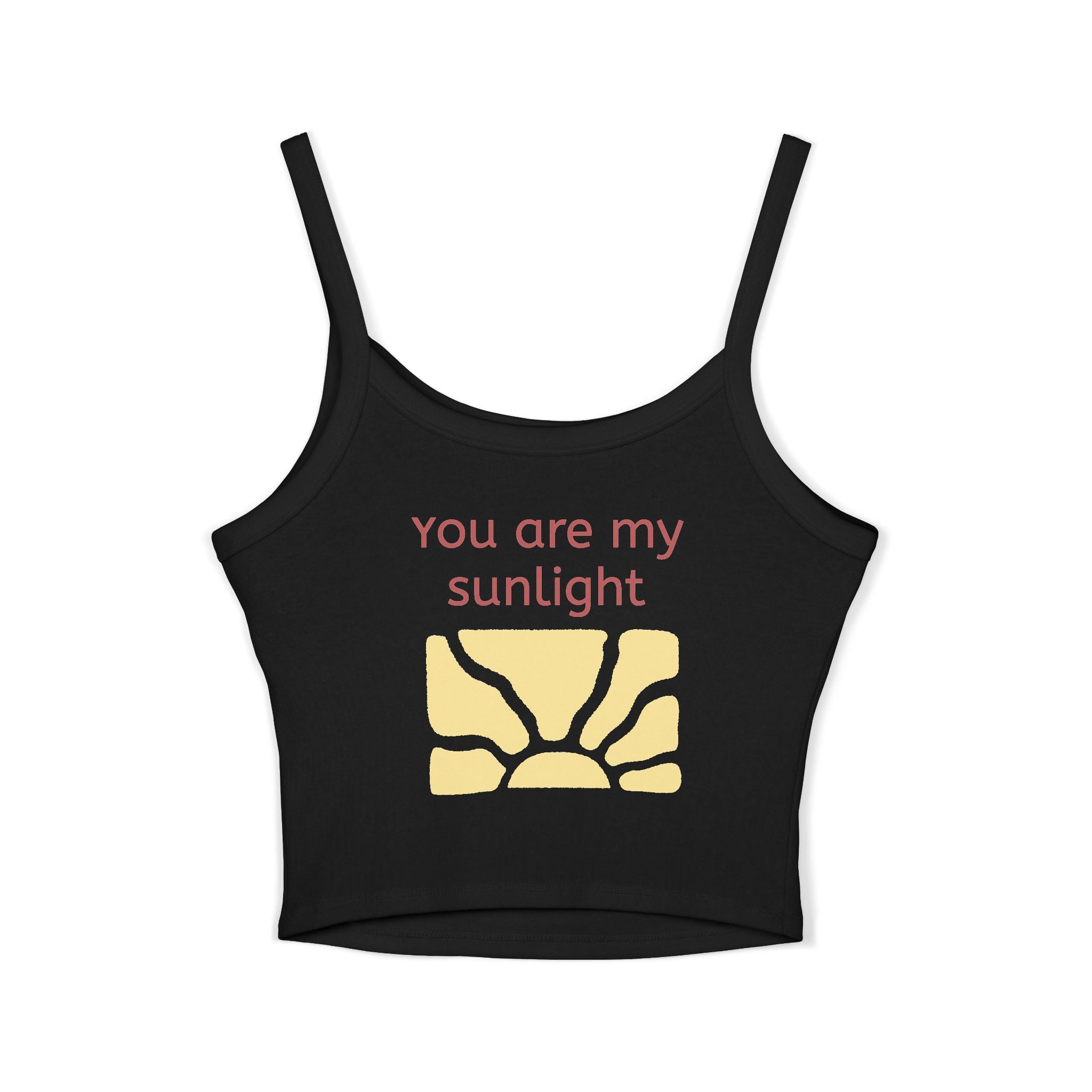 Mother's Day Tank Top — "First Mother's Day" / You Are My Sunlight Women’s Cropped Tank