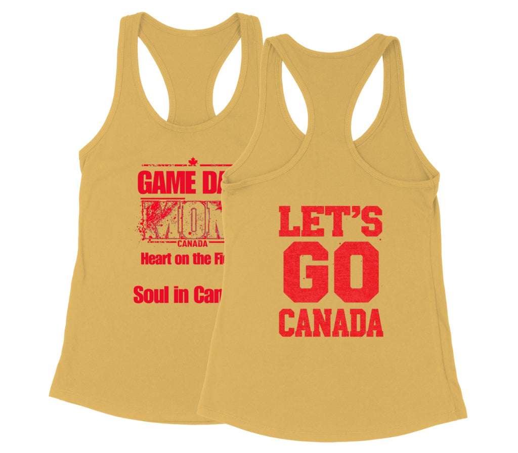 Canada Soccer Women's Racerback Tank, World Cup Supporter Tee, Proud Canadian Mom Shirt, Athletic Tank Top