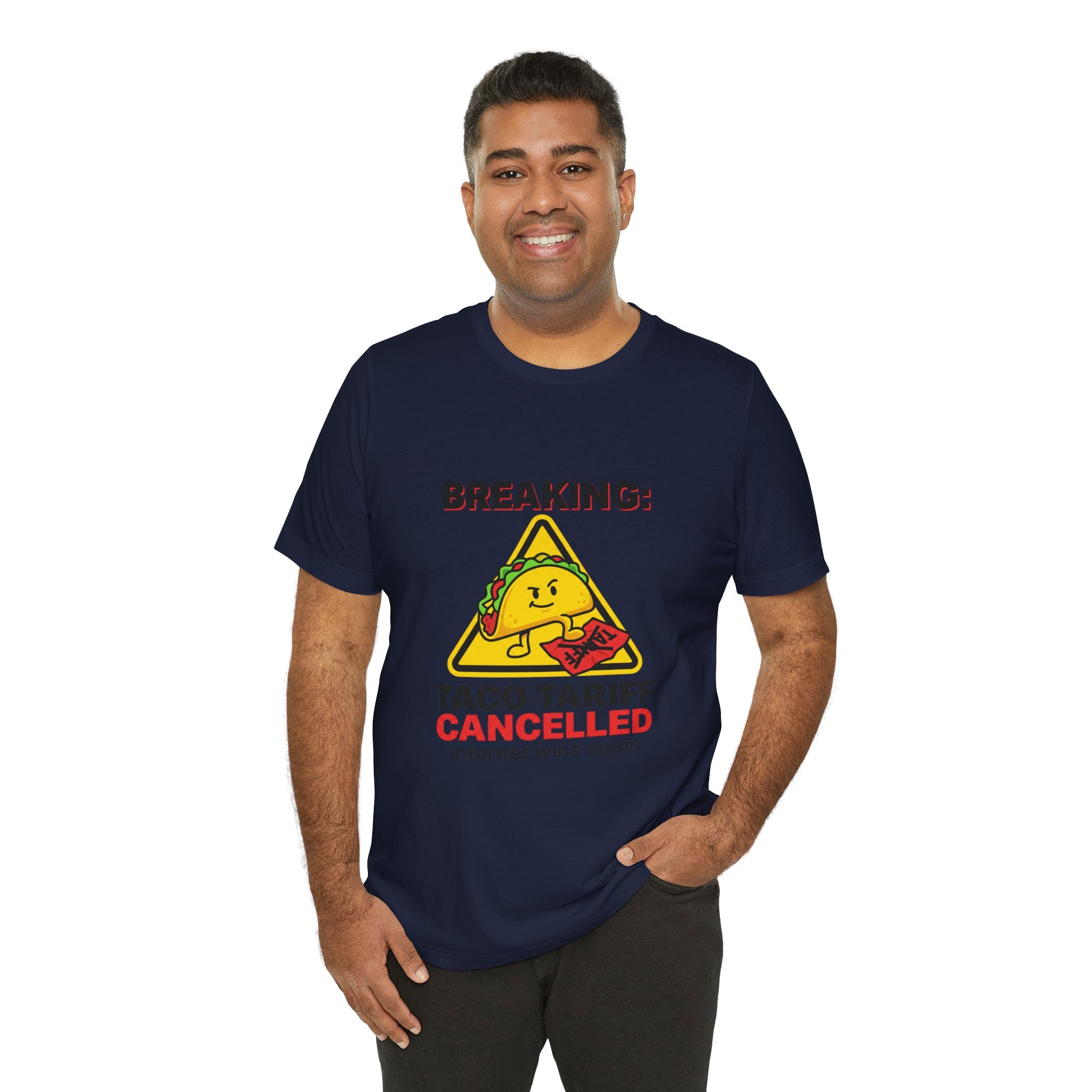 Taco Tariff Cancelled Tee | political taco meme, protest typography