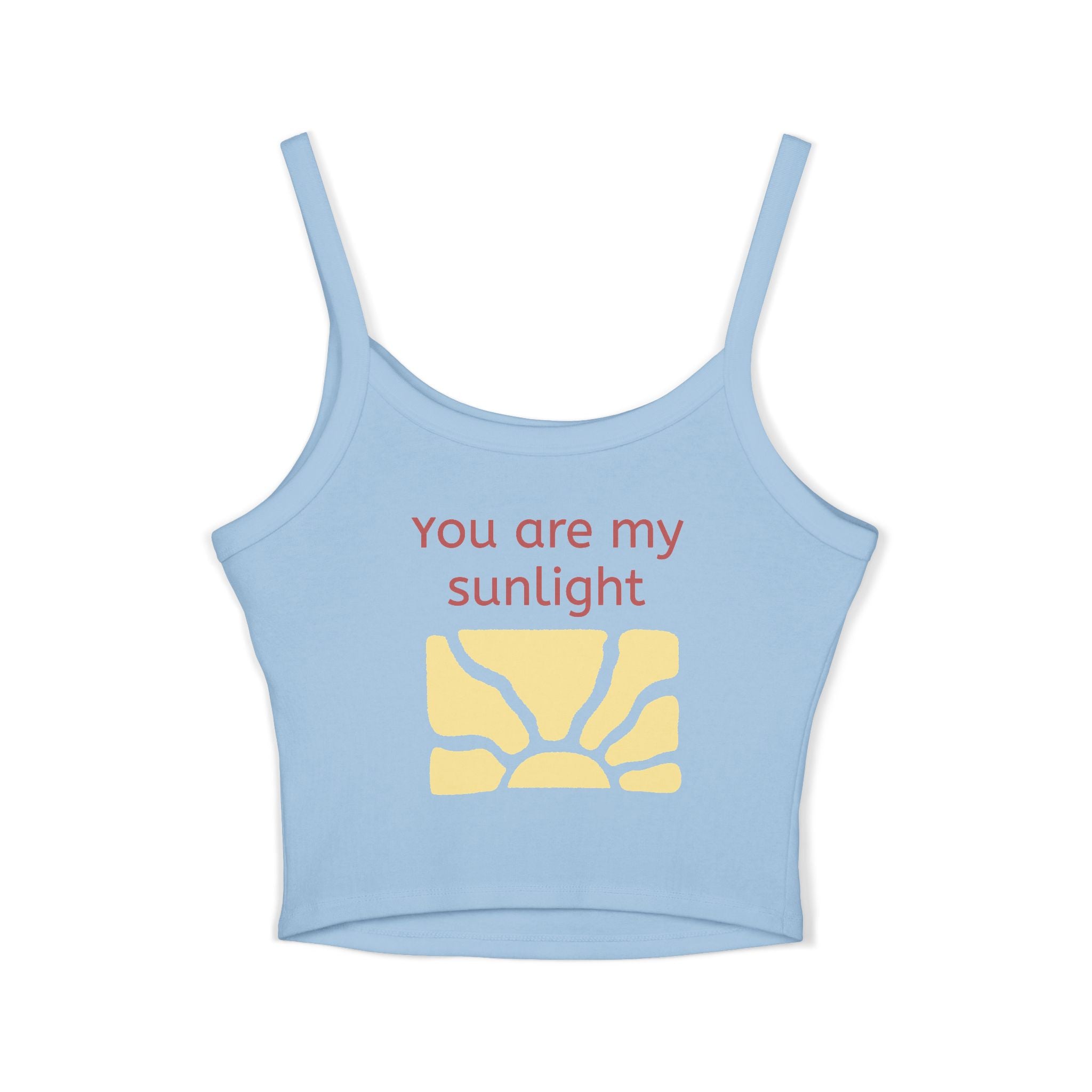 Mother's Day Tank Top — "First Mother's Day" / You Are My Sunlight Women’s Cropped Tank