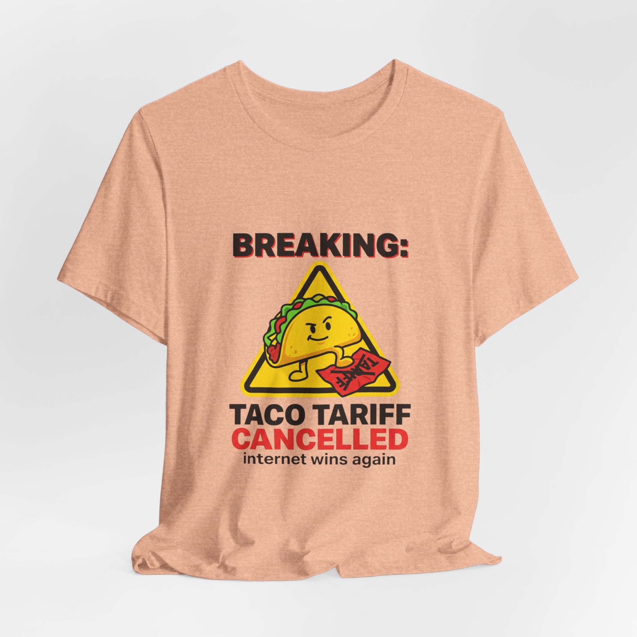 Taco Tariff Cancelled Tee | political taco meme, protest typography
