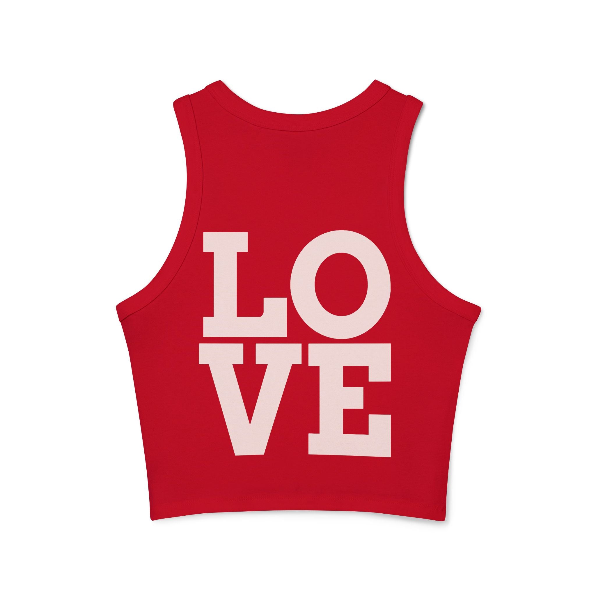 Cool Mom Racer Tank — Women's 'Cool Mom' Floral Micro Rib Tank Top (LOVE Back)