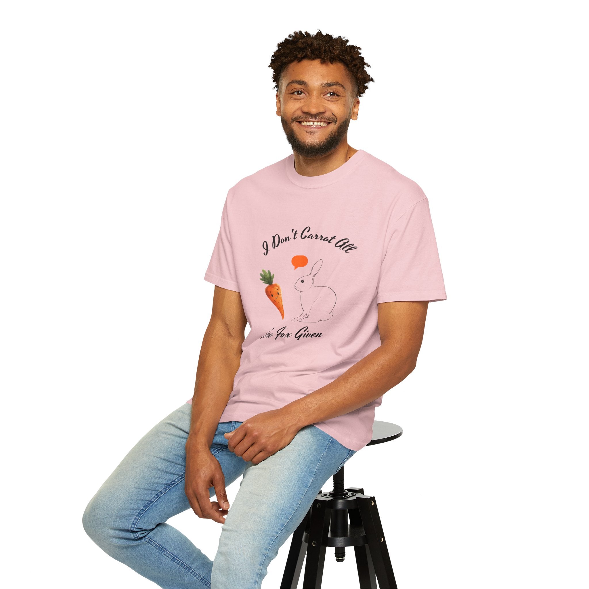 I Don't Carrot All Bunny T-Shirt – Cute Rabbit & Carrot Graphic Tee ('Zero For Given')