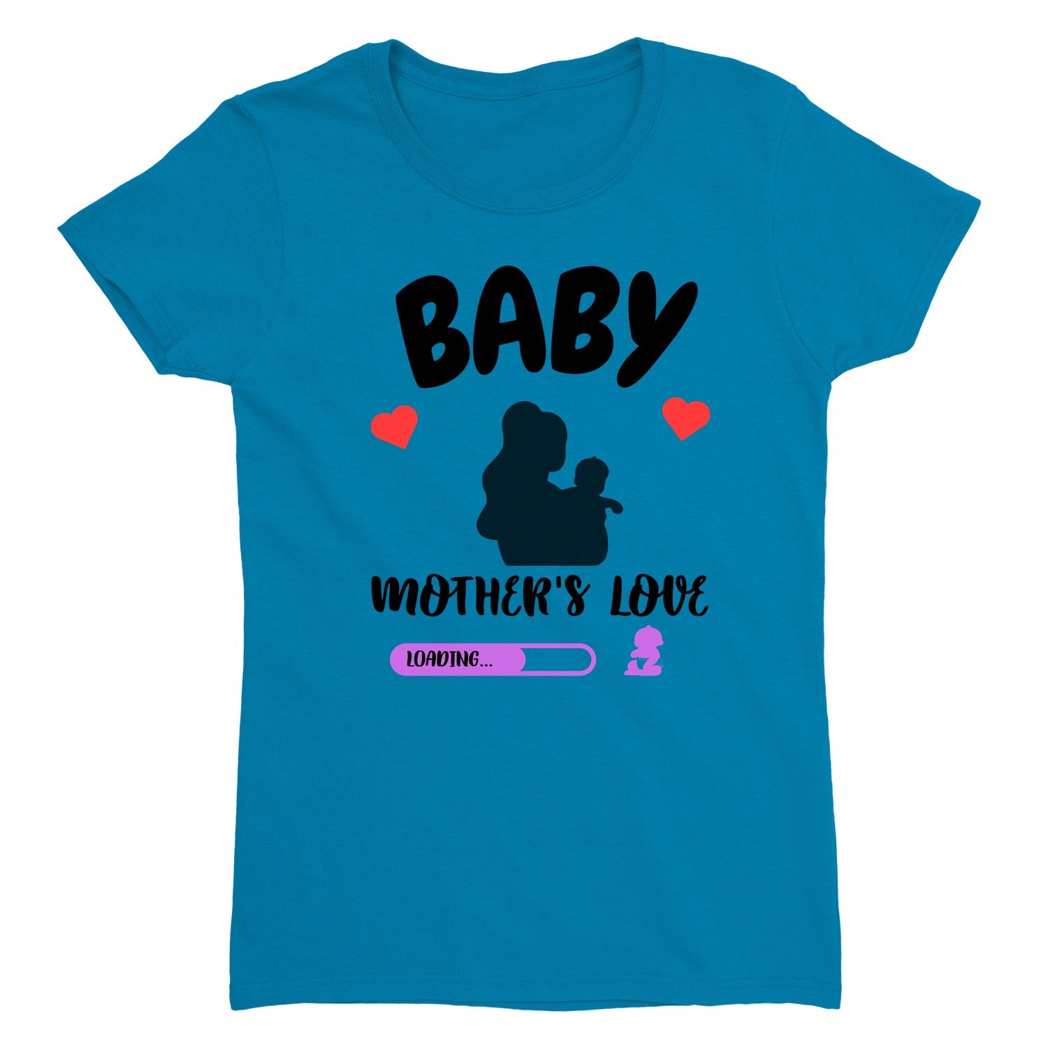 Baby Shower Tee, Women’s Cotton T-Shirt, Personalized Shirt For Moms, Print On Demand, Unique Gift For Expecting Moms