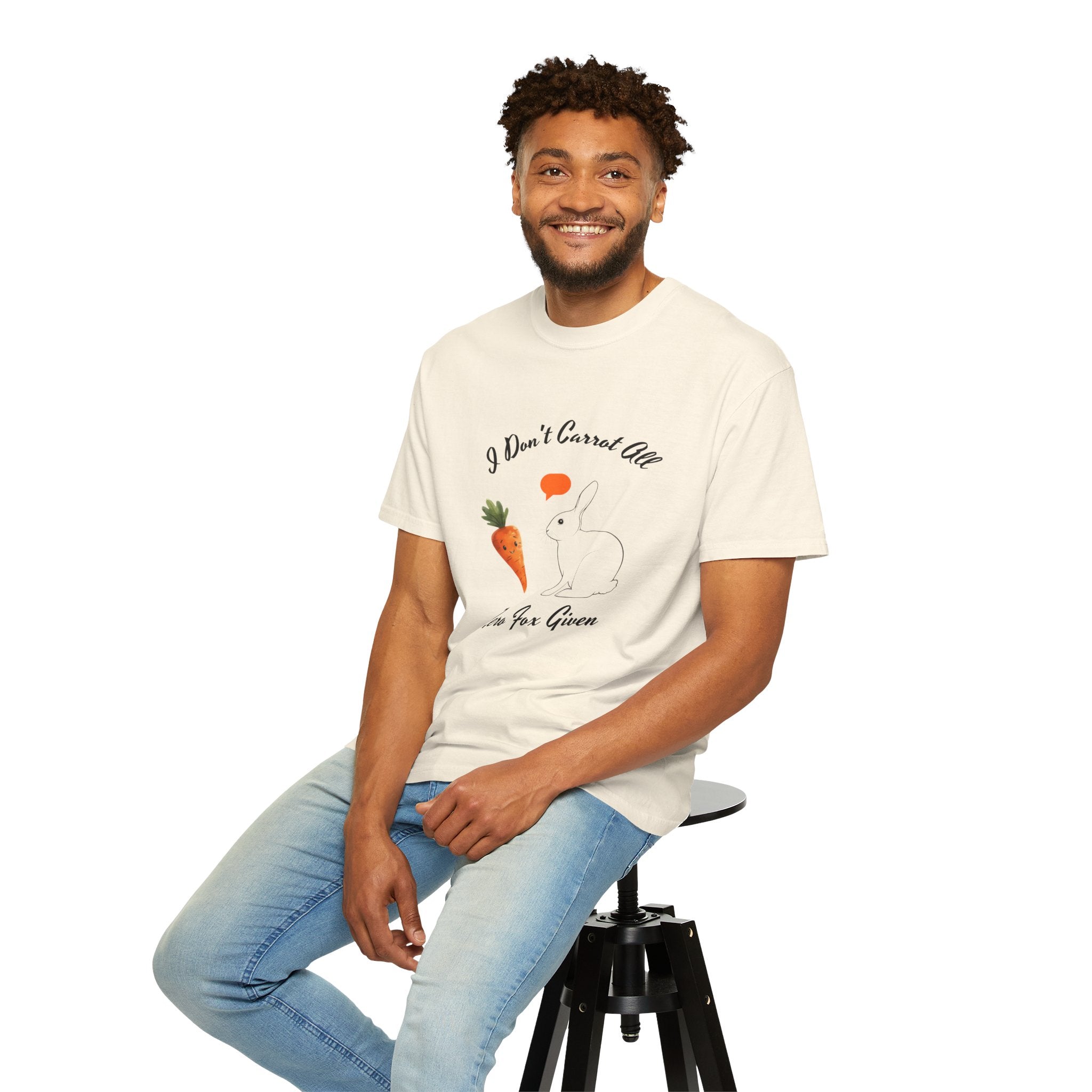 I Don't Carrot All Bunny T-Shirt – Cute Rabbit & Carrot Graphic Tee ('Zero For Given')