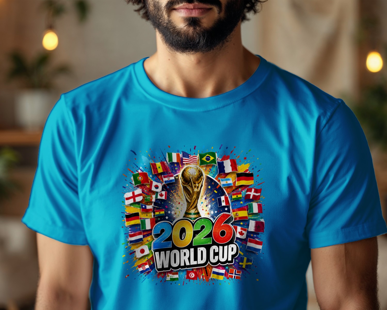 World Cup Shirt, Vintage Soccer Fan Tee, Football Supporter T-Shirt, National Team Fan Shirt, Retro Football Graphic Tee