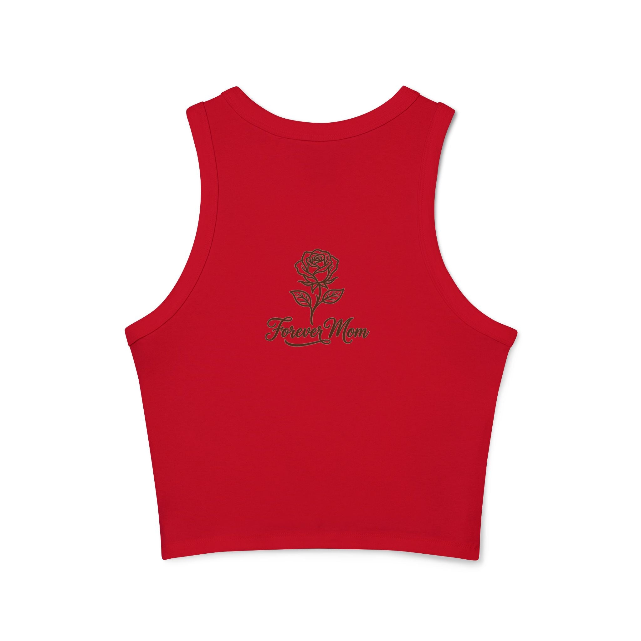 Cool Mom Racer Tank Top – "Running On Coffee & Chaos" Graphic