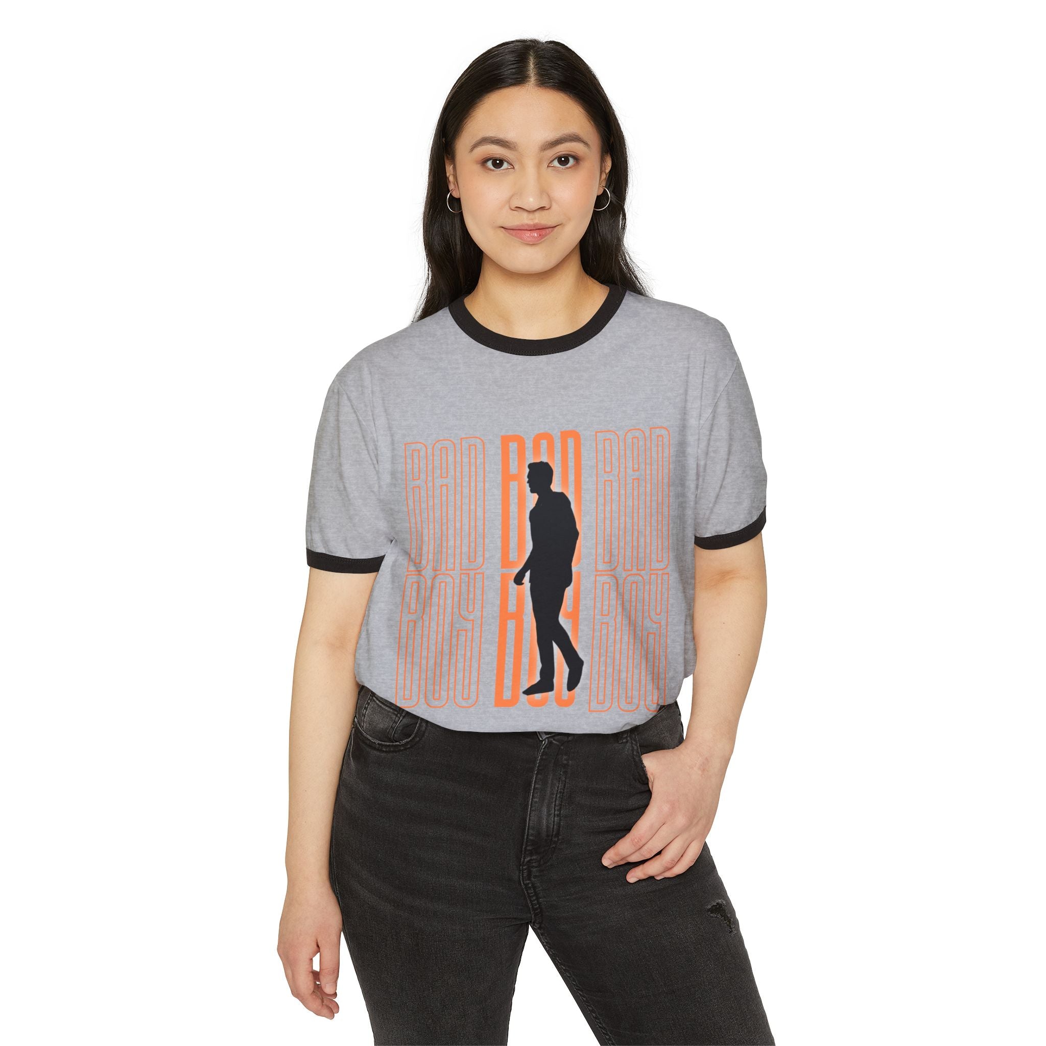 Bad Boy Silhouette Ringer T-Shirt