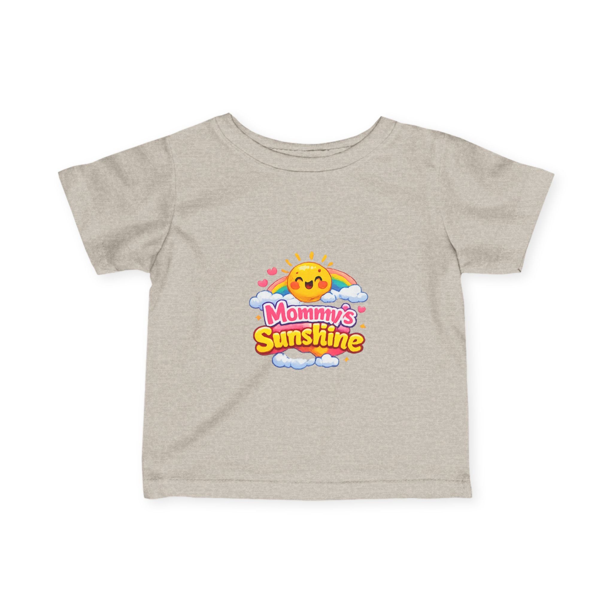 Infant Tee — "Mommy's Sunshine" Cute Sun & Rainbow Baby Shirt