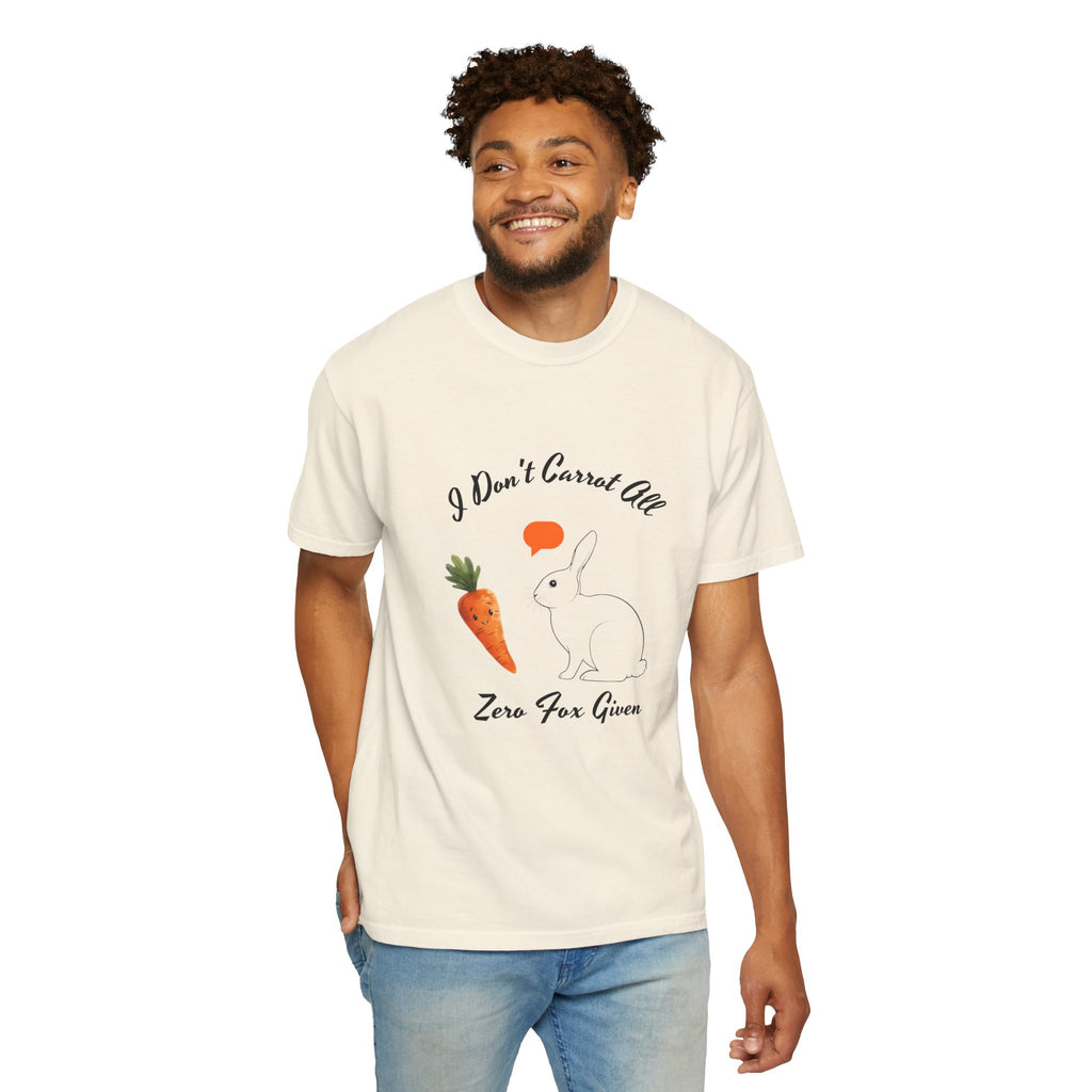 I Don't Carrot All Bunny T-Shirt – Cute Rabbit & Carrot Graphic Tee ('Zero For Given')