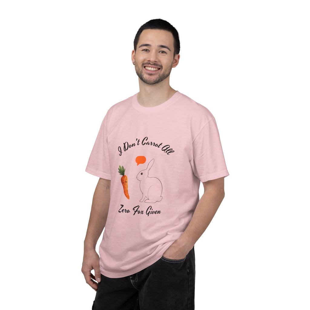I Don't Carrot All Bunny T-Shirt – Cute Rabbit & Carrot Graphic Tee ('Zero For Given')