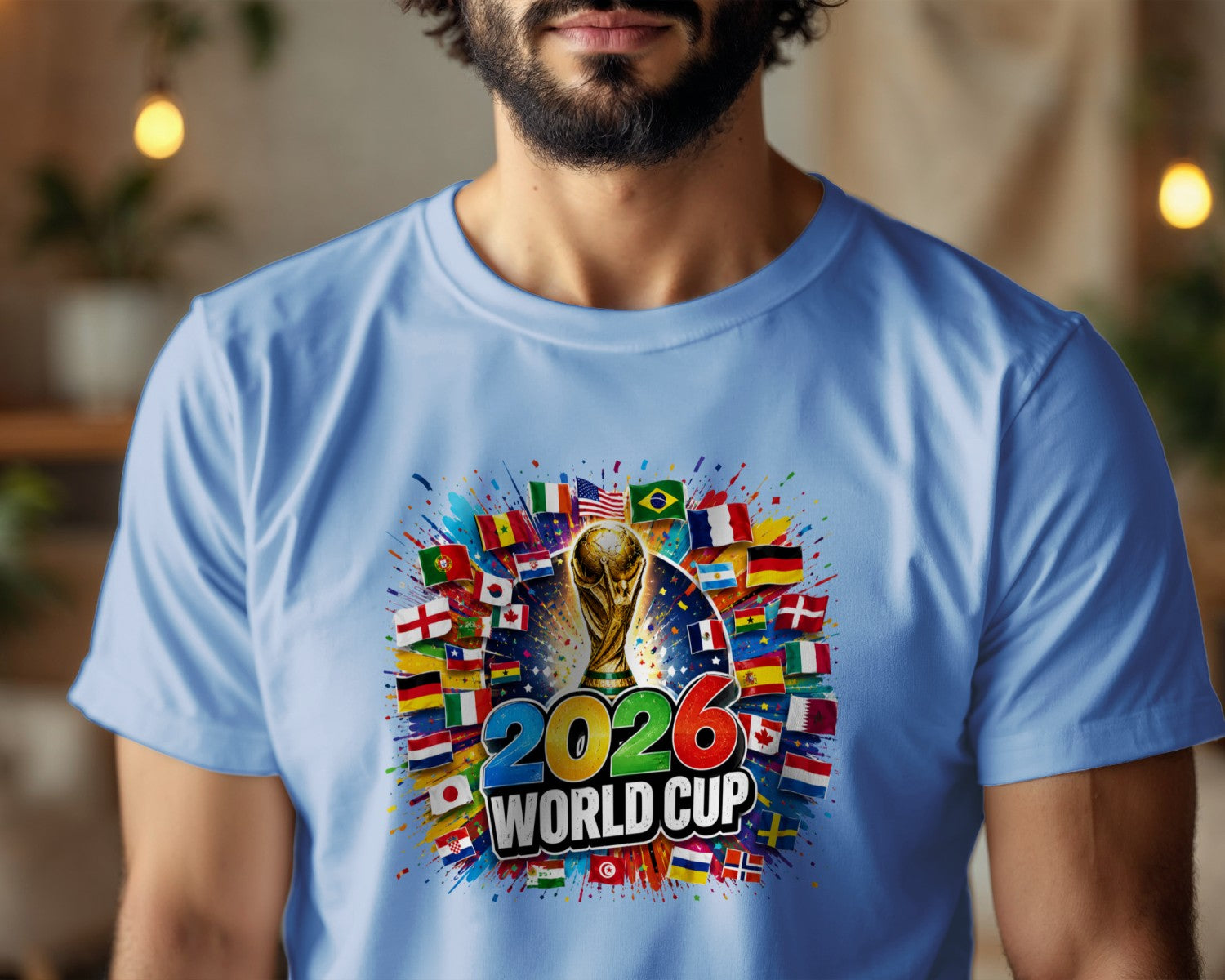 World Cup Shirt, Vintage Soccer Fan Tee, Football Supporter T-Shirt, National Team Fan Shirt, Retro Football Graphic Tee