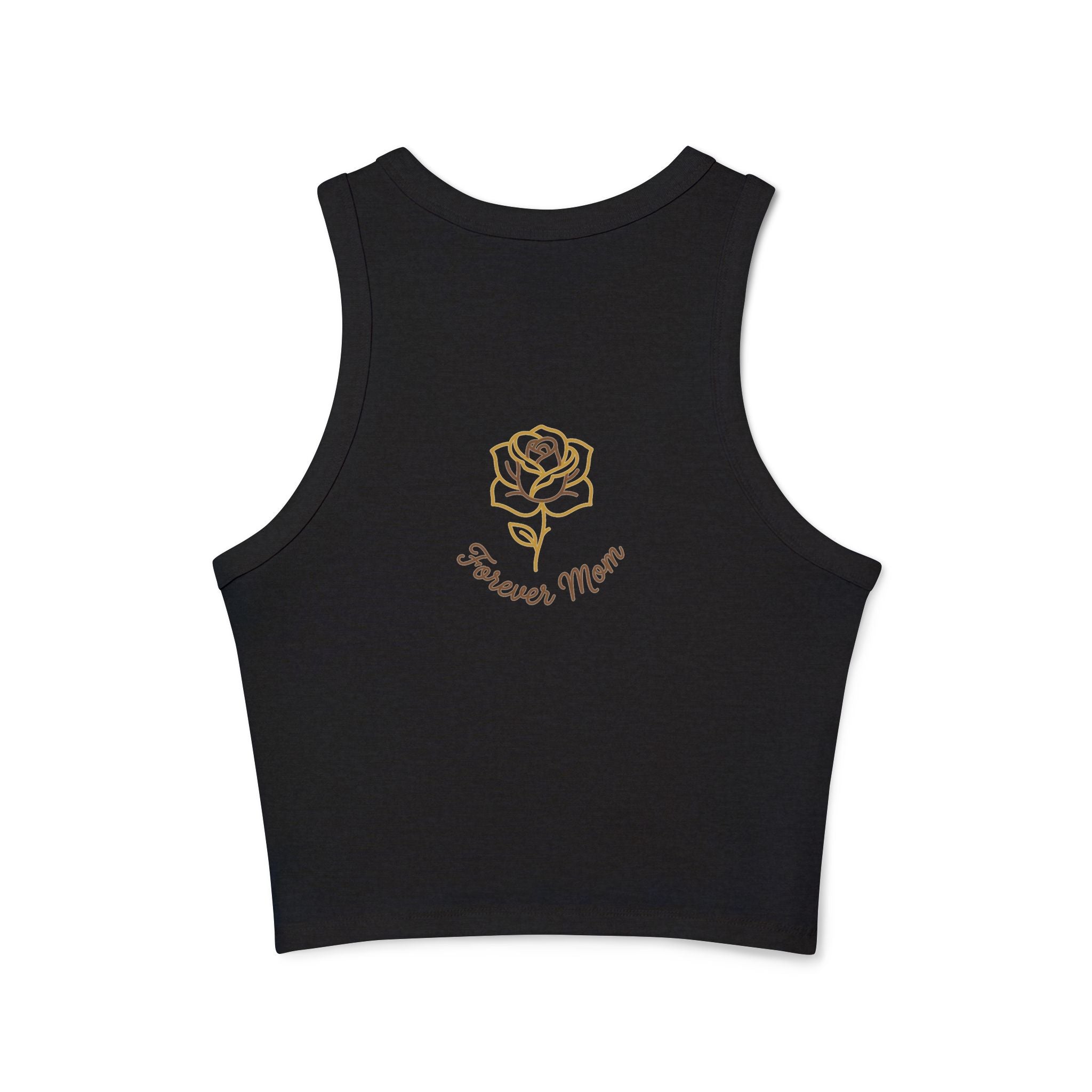 Cool Mom Racer Tank Top – "Running On Coffee & Chaos" Graphic