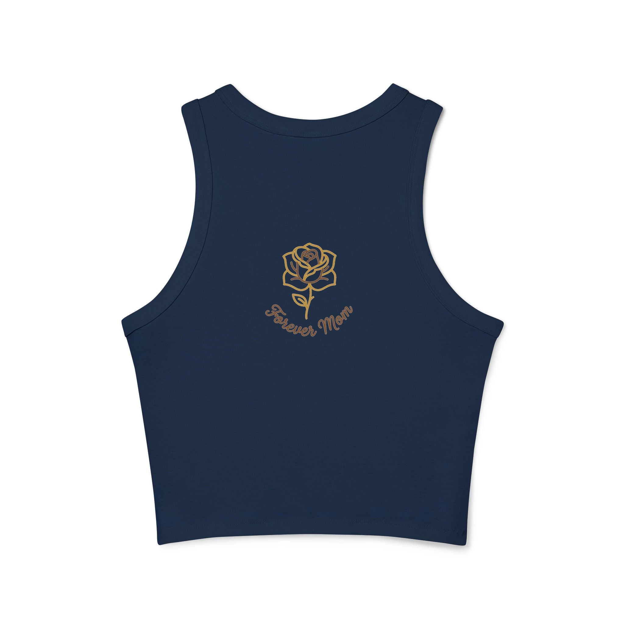 Cool Mom Racer Tank Top – "Running On Coffee & Chaos" Graphic
