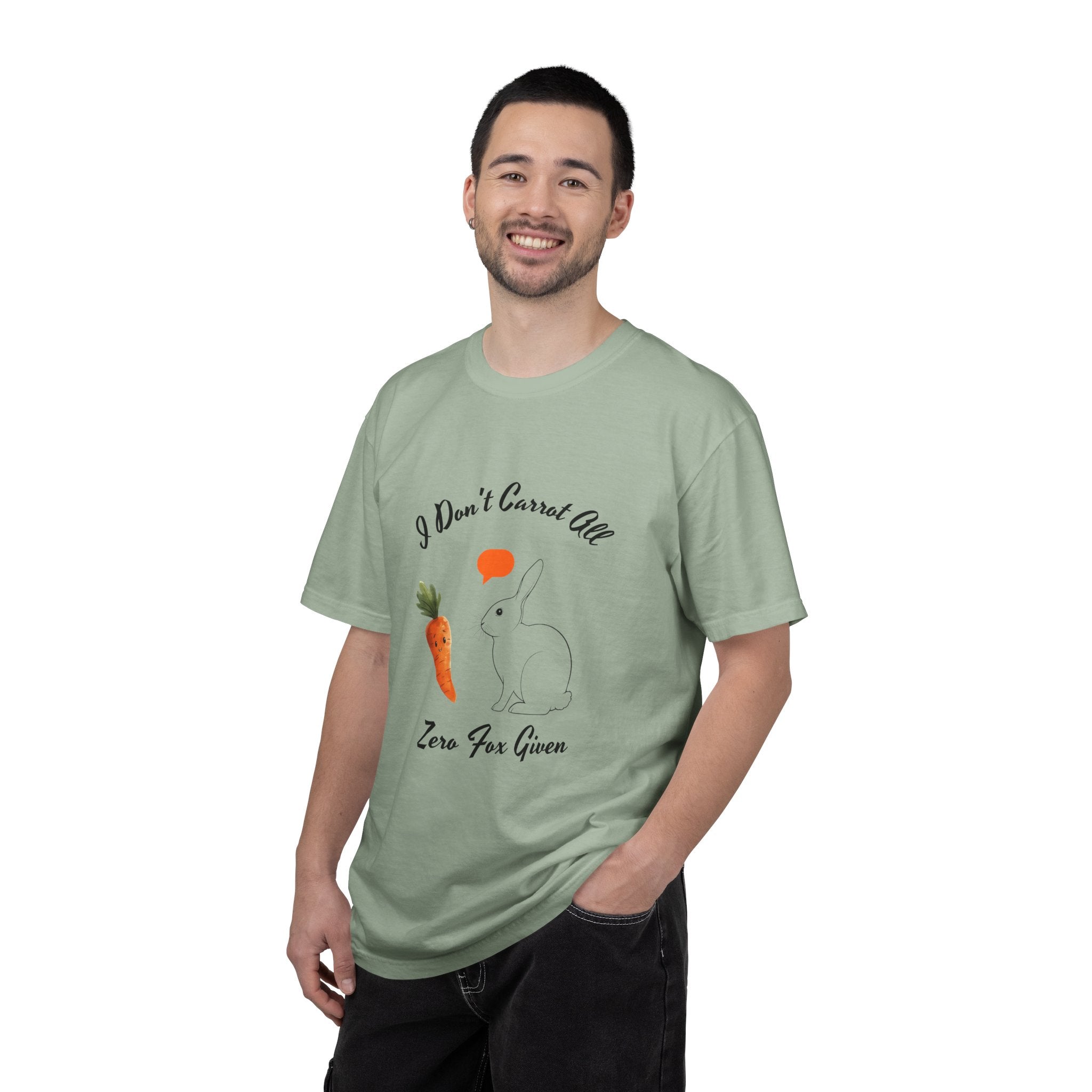 I Don't Carrot All Bunny T-Shirt – Cute Rabbit & Carrot Graphic Tee ('Zero For Given')