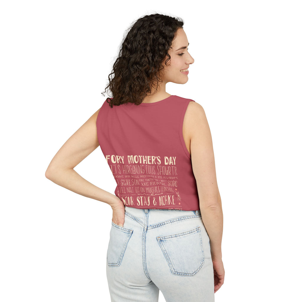 Indie Mama Moon Tank Top — Boho Mother's Day Graphic Tank