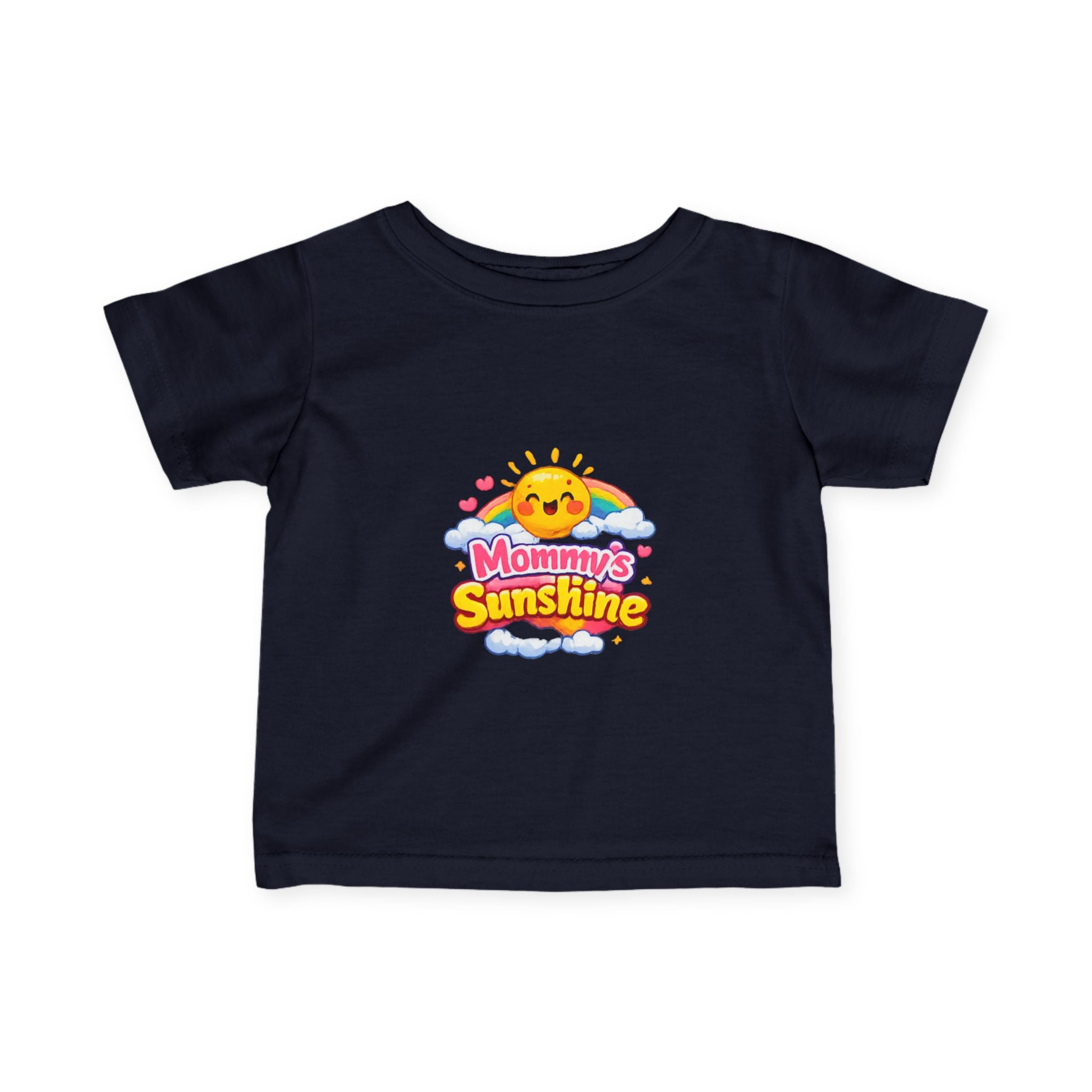 Infant Tee — "Mommy's Sunshine" Cute Sun & Rainbow Baby Shirt