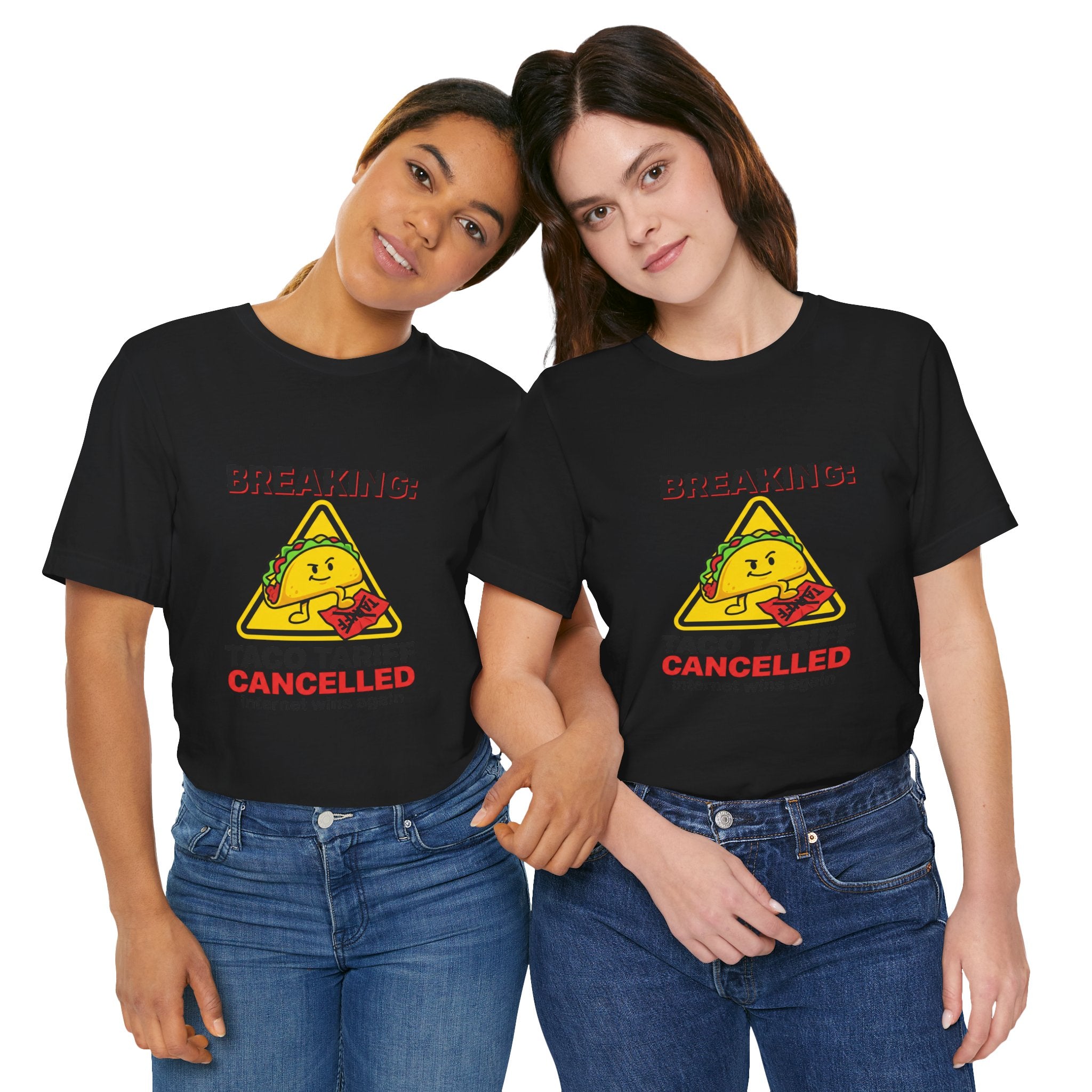 Taco Tariff Cancelled Tee | political taco meme, protest typography