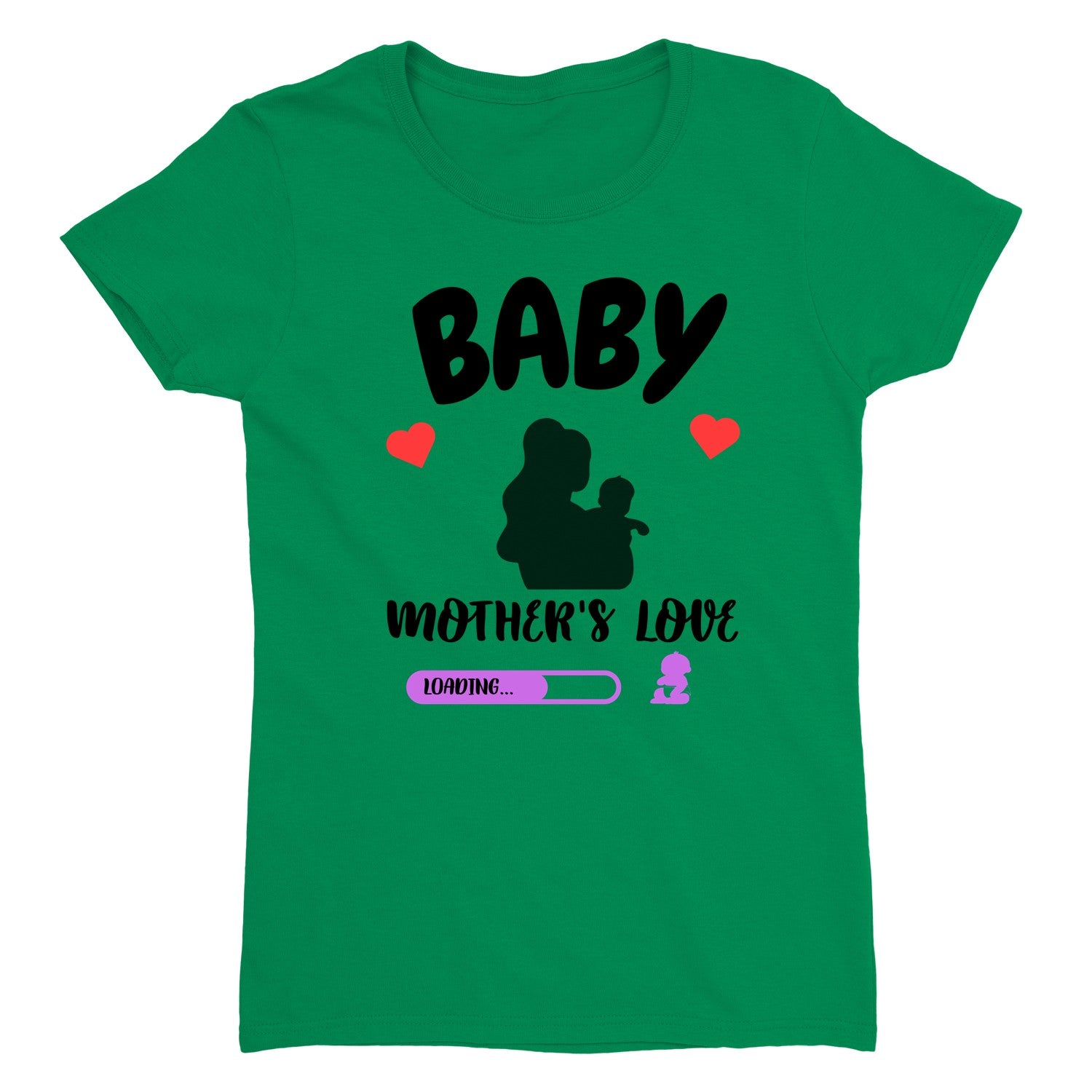 Baby Shower Tee, Women’s Cotton T-Shirt, Personalized Shirt For Moms, Print On Demand, Unique Gift For Expecting Moms