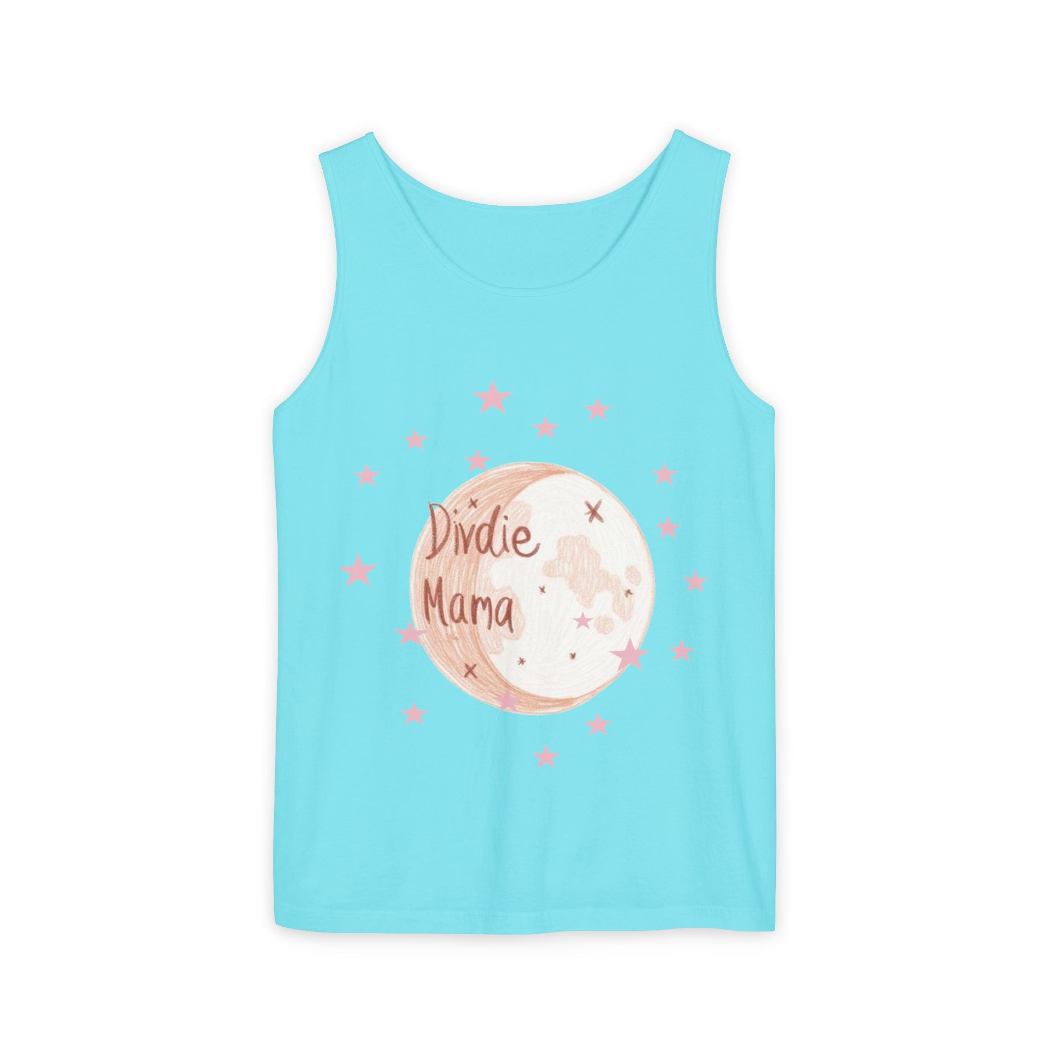 Indie Mama Moon Tank Top — Boho Mother's Day Graphic Tank
