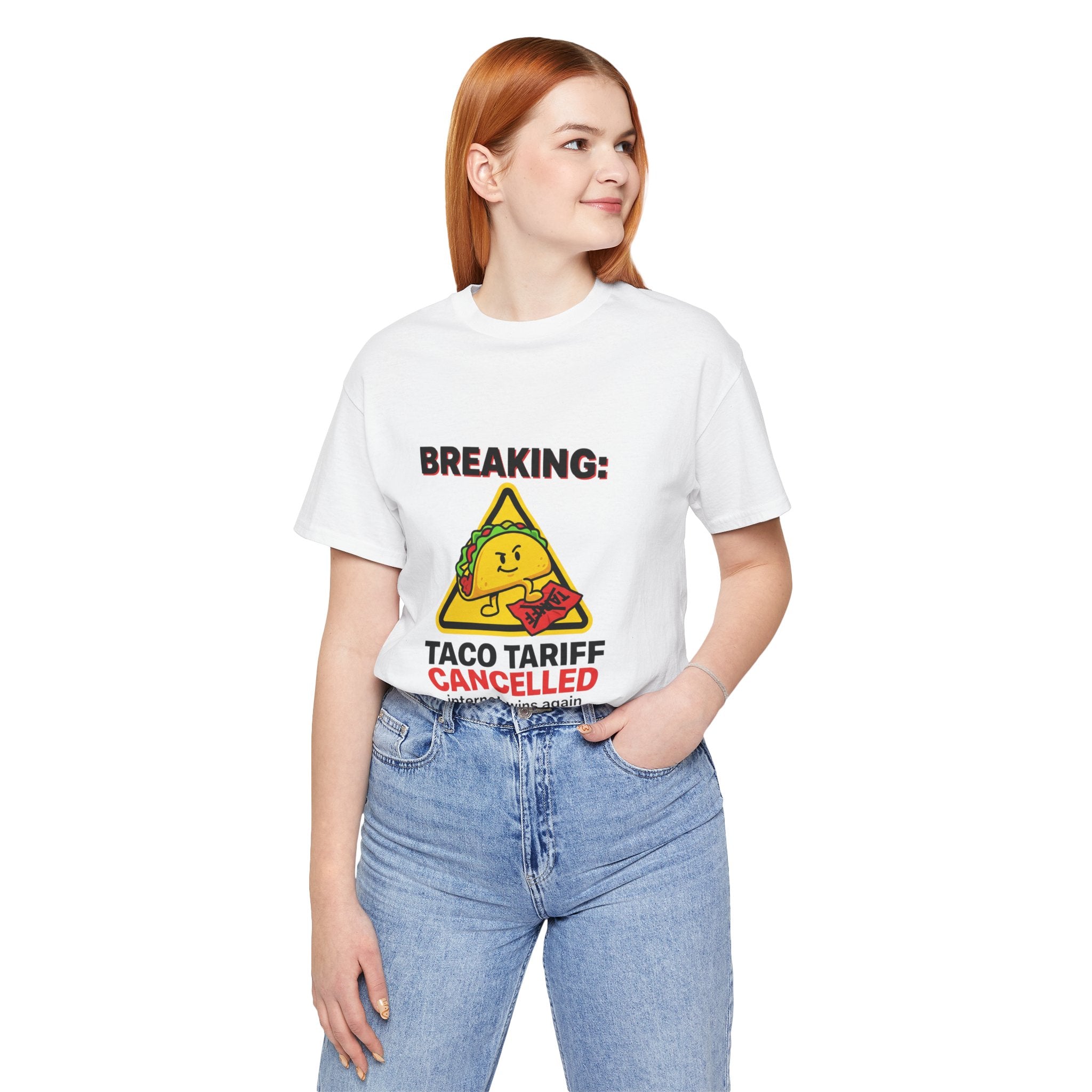 Taco Tariff Cancelled Tee | political taco meme, protest typography